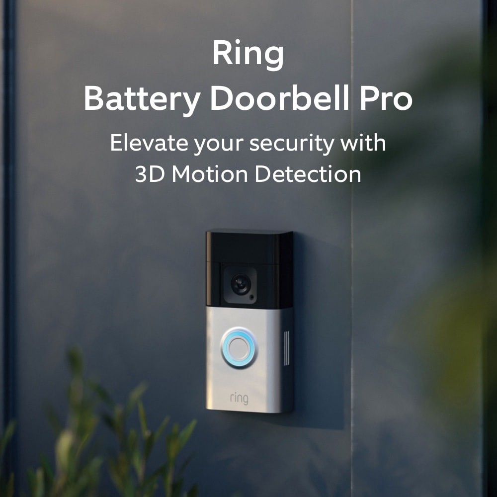 slide 2 of 6, Ring Battery Doorbell Pro - Smart Wireless Doorbell Camera with Radar-powered 3D Motion Detection, Head-to-Toe HD+ Video, 2-Way Talk, Motion Detection & Alerts, 1 ct