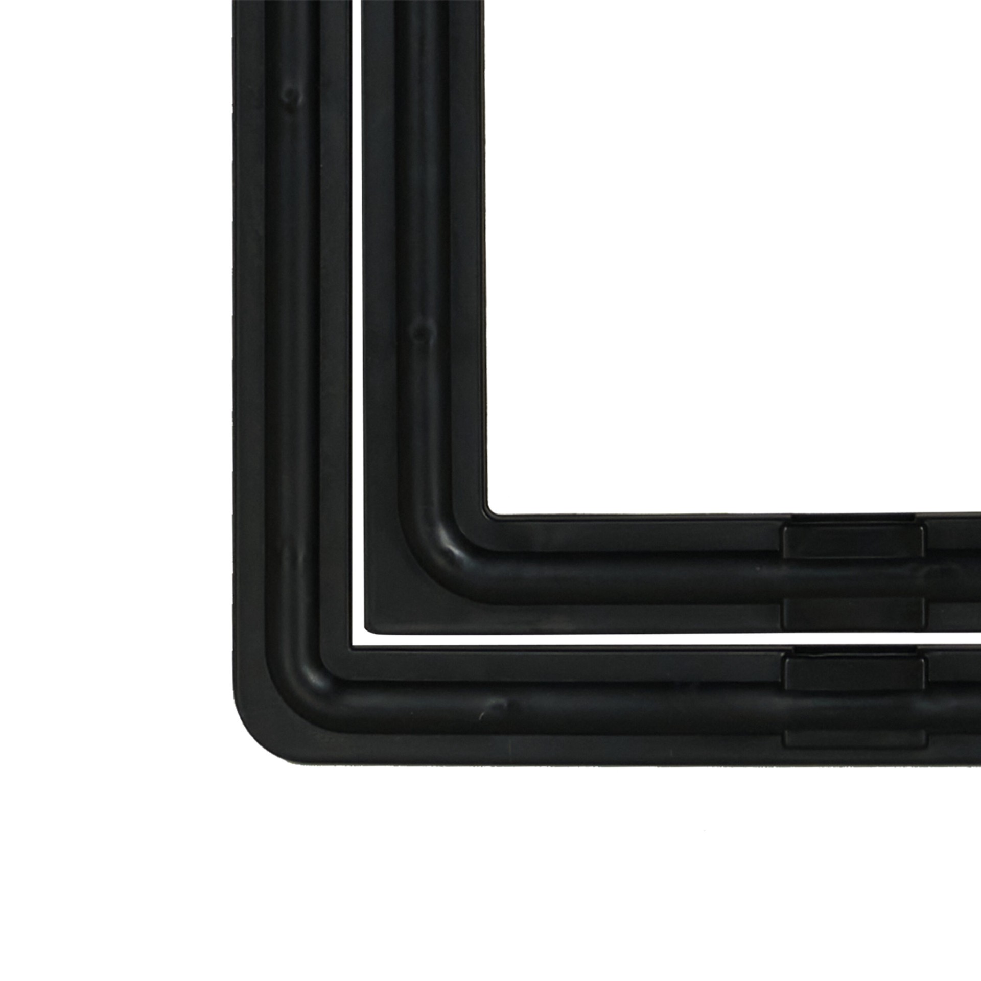slide 4 of 6, M-D 12-in x 16-in Black Plastic Medium Dog/Cat Door for Screen door, 1 ct