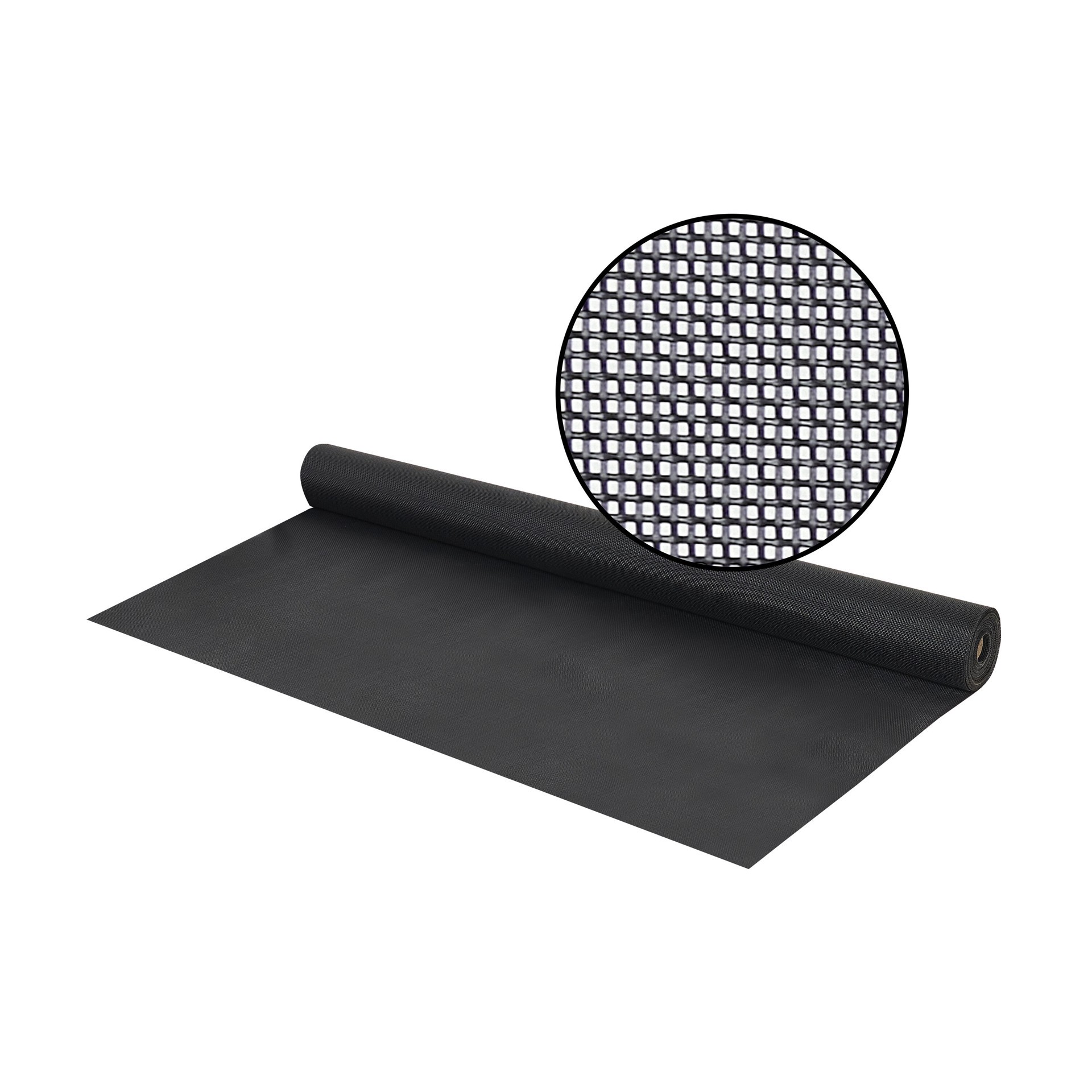 slide 2 of 5, M-D SunScreen 3-ft x 25-ft Charcoal Polyester Screen mesh, 1 ct