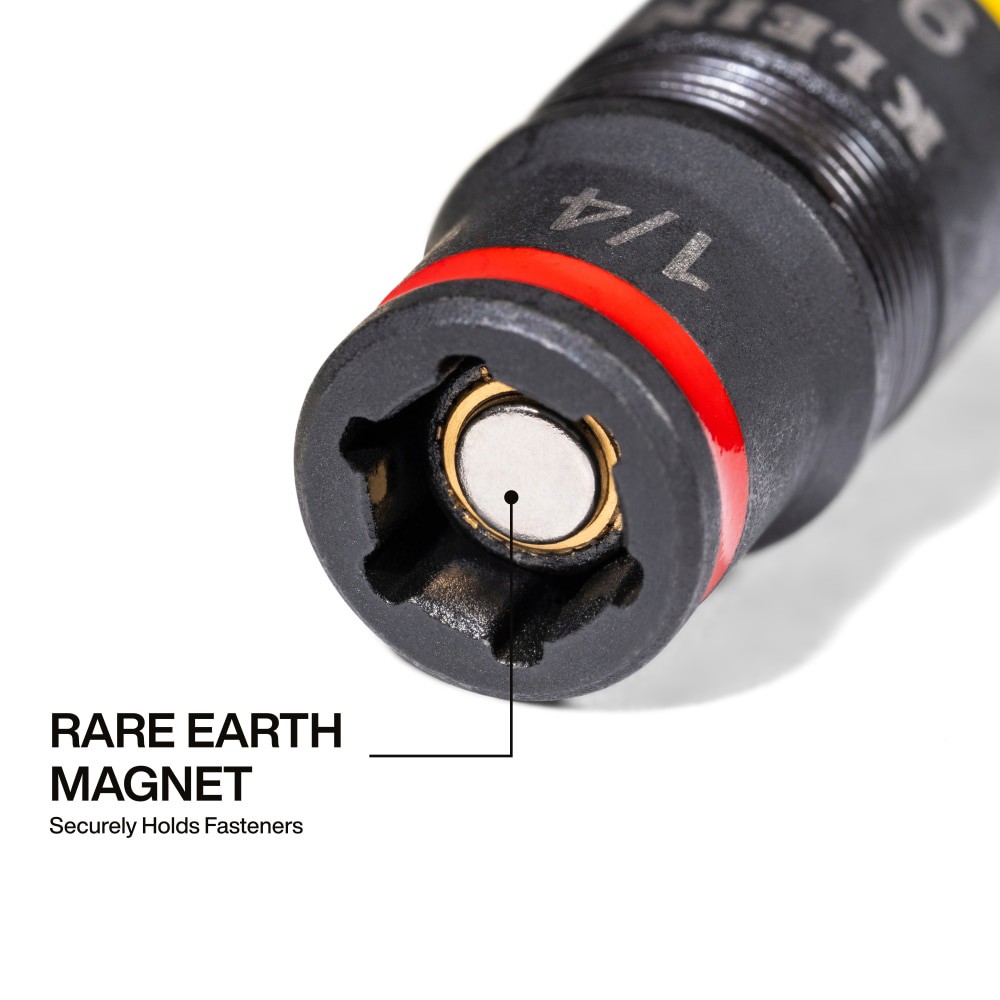 slide 5 of 6, Klein Tools 9-in-1 Impact Rated Flip Socket Set, 1 ct