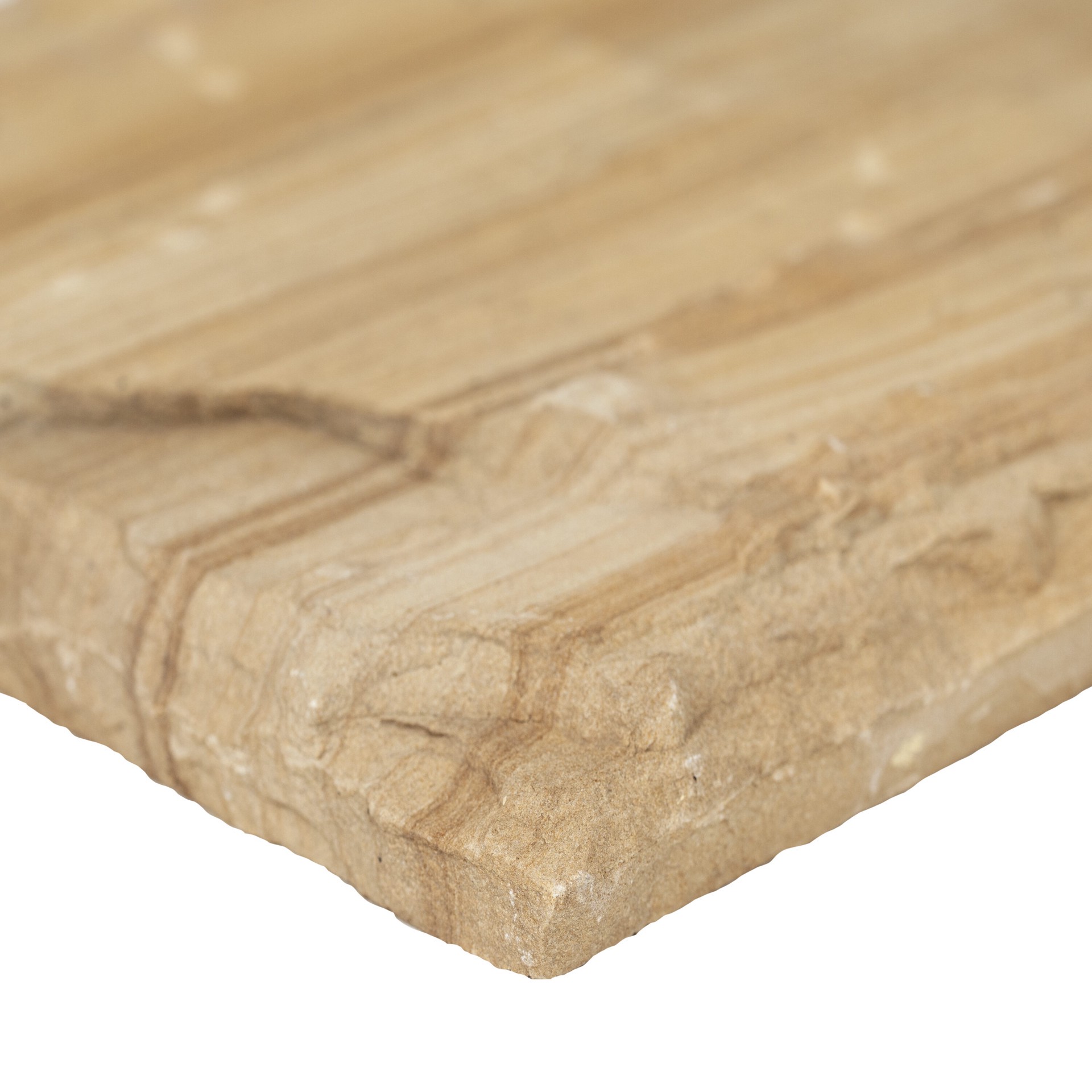 slide 2 of 6, WonderLand 12-in L x 12-in W x 1-in H Rectangle Beige Natural stone Stepping stone, 1 ct