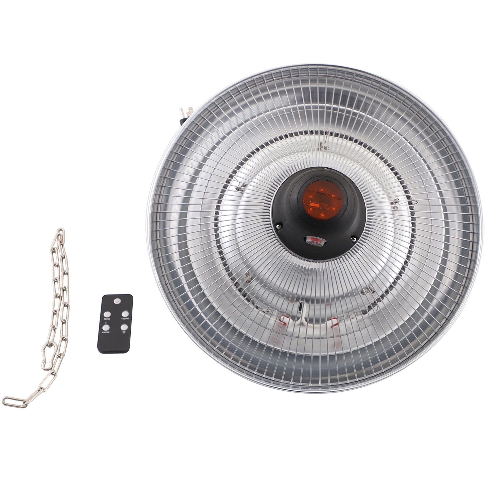 slide 1 of 6, Style Selections 5118-BTU 120-Volt Silver Aluminum Electric Patio Heater, 1 ct