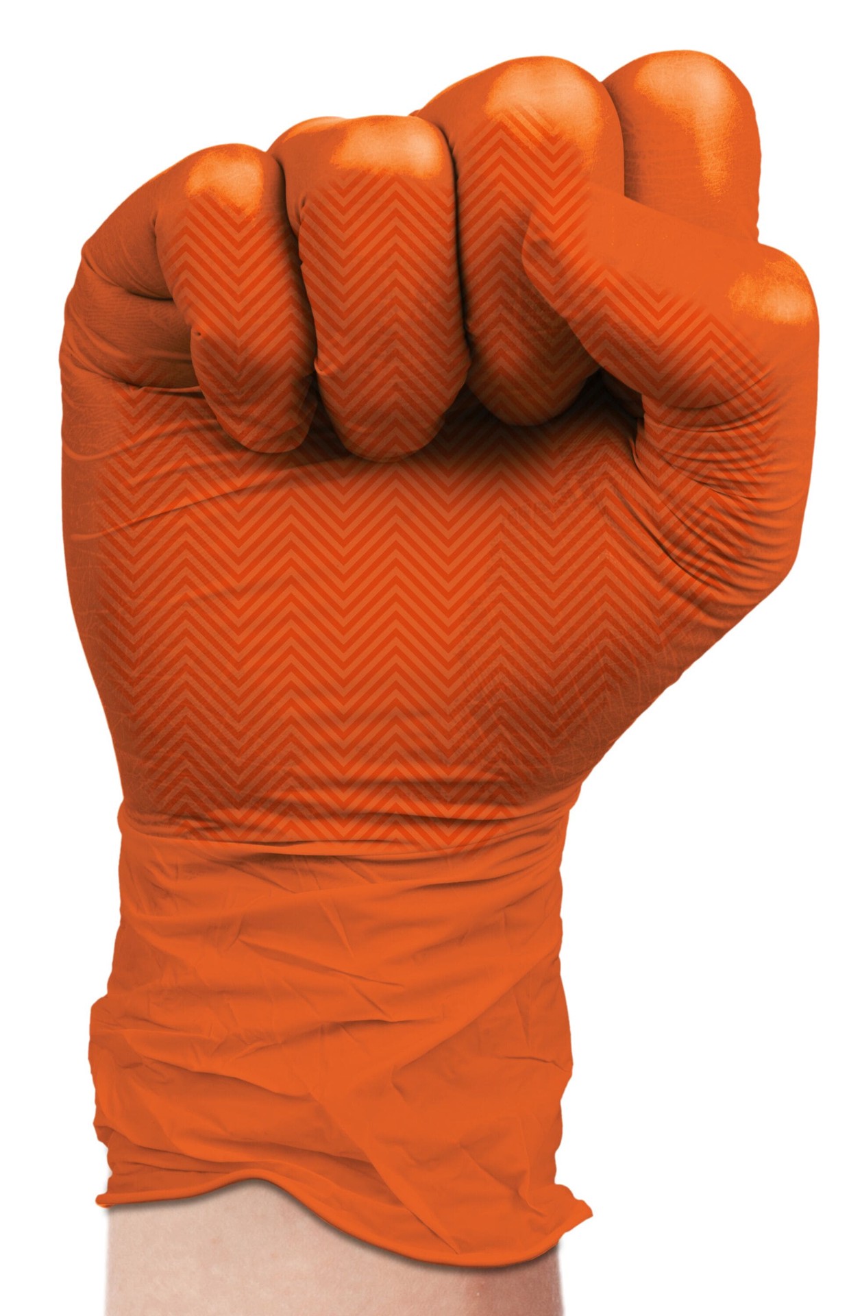 slide 3 of 5, ODEN One size fits all Orange Nitrile 6 -Pairs, 1 ct