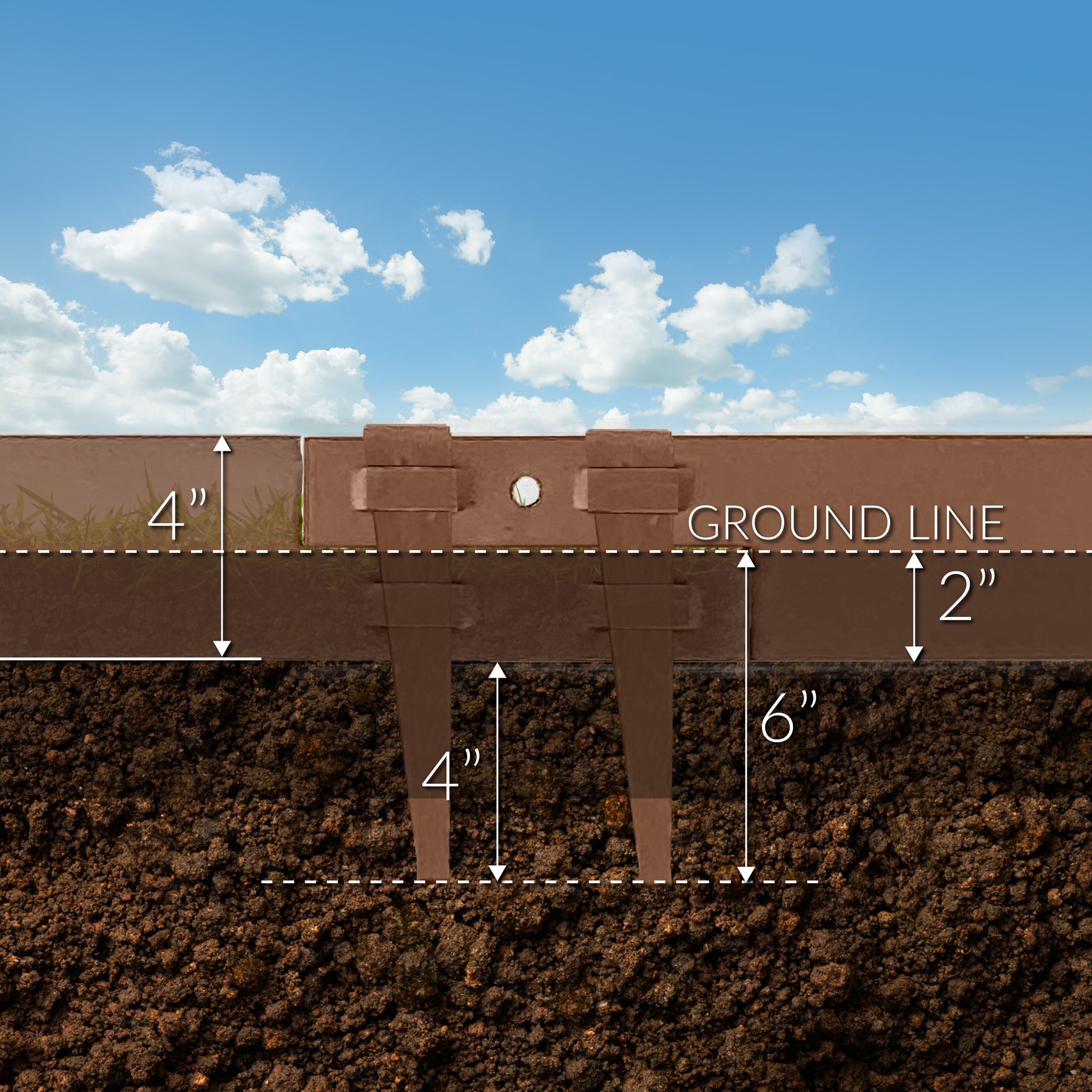 slide 4 of 6, IRONRIDGE Textured Brown Steel, 1 ct