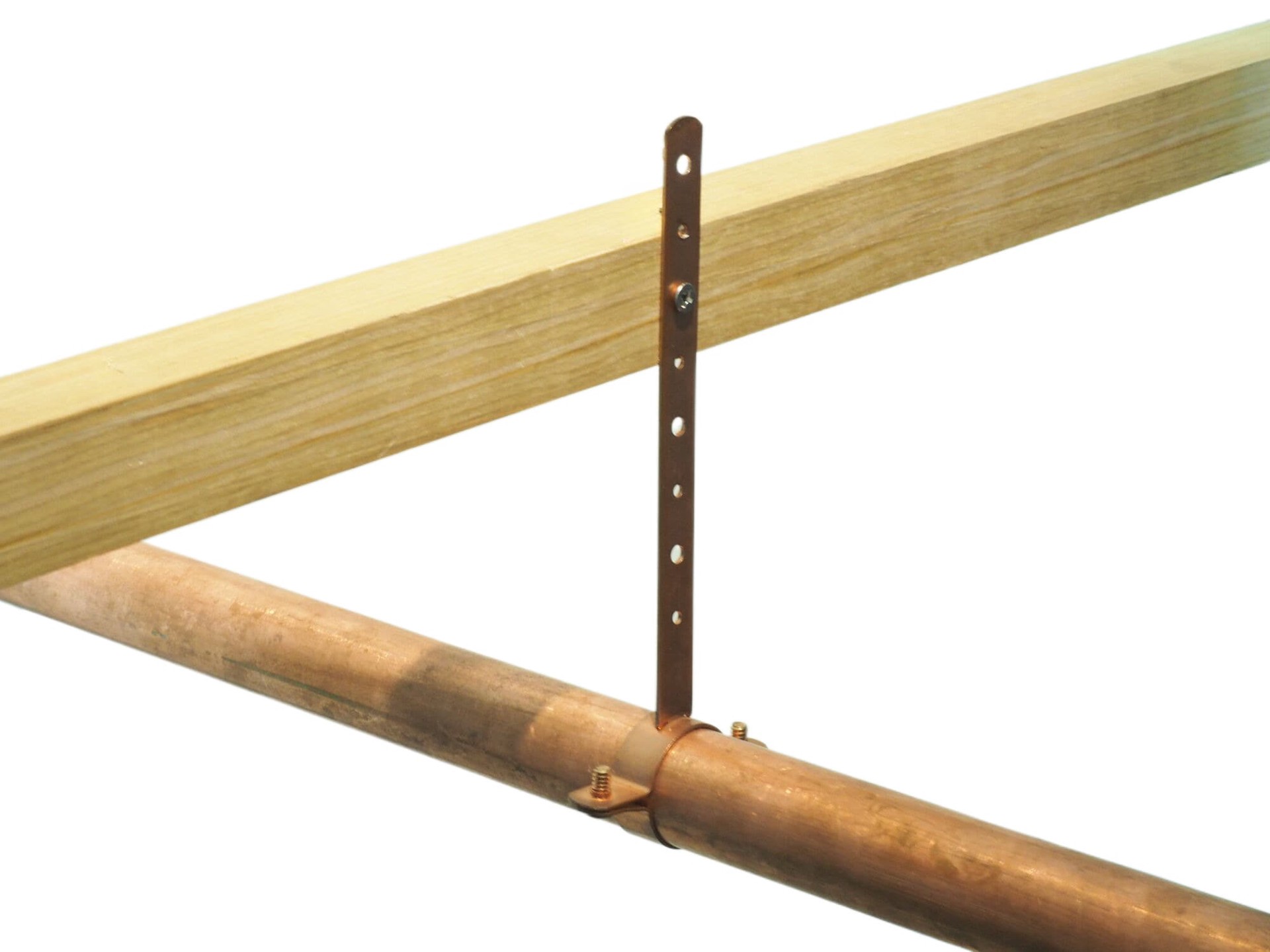 slide 2 of 5, RELIABILT 1/2-in to 1/2-in dia Copper plated steel Milford hanger, 1 ct