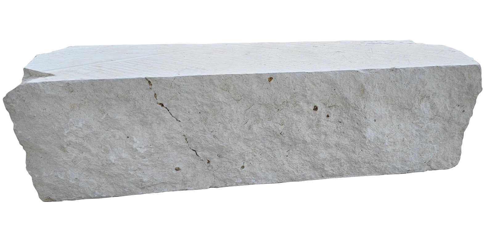 slide 3 of 5, Oldcastle 14-in L x 4-in W x 4-in H Limestone Concrete Straight edging stone, 1 ct
