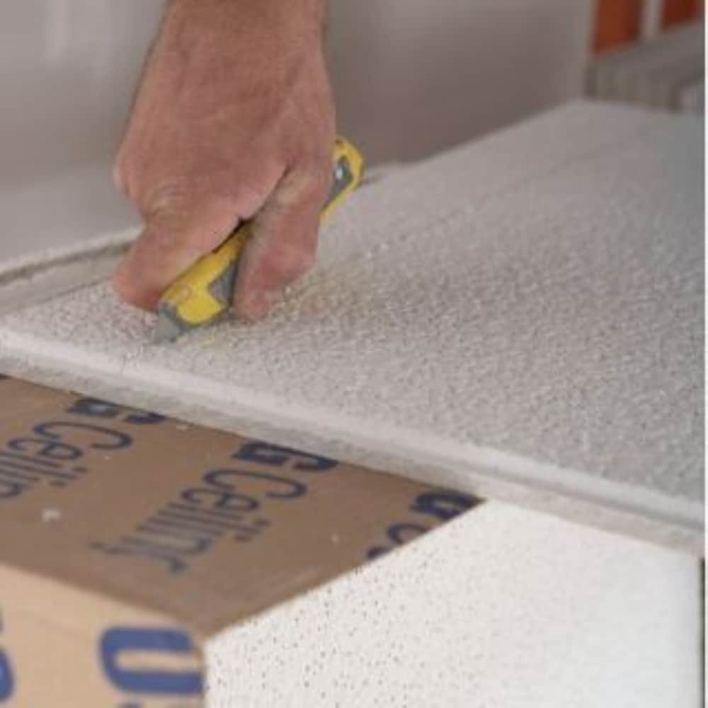 slide 5 of 6, USG Ceilings 2-ft x 2-ft White Mineral fiber Drop Ceiling Tile ( 4 -Pack, 16-sq ft / Case ), 1 ct