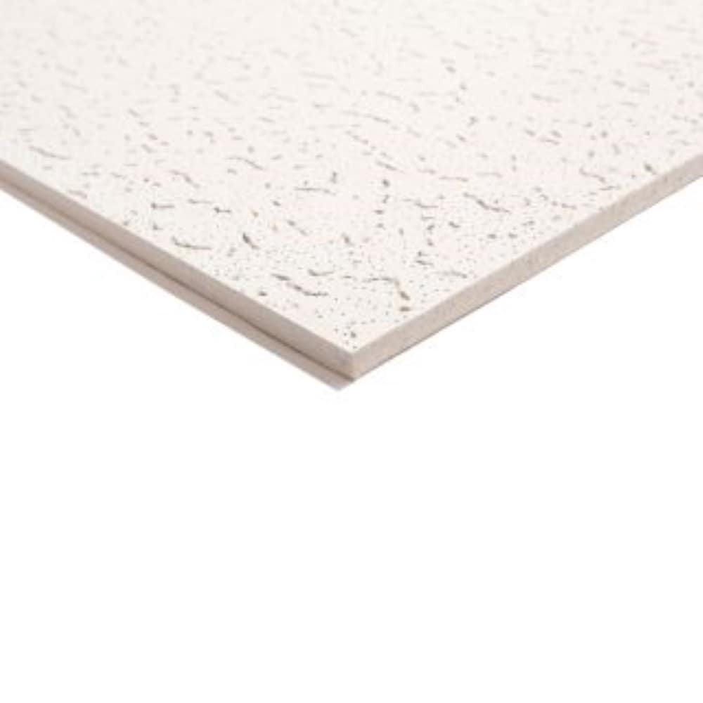 slide 3 of 4, USG Ceilings 4-ft x 2-ft White Mineral fiber Drop Ceiling Tile ( 4 -Pack, 32-sq ft / Case ), 1 ct