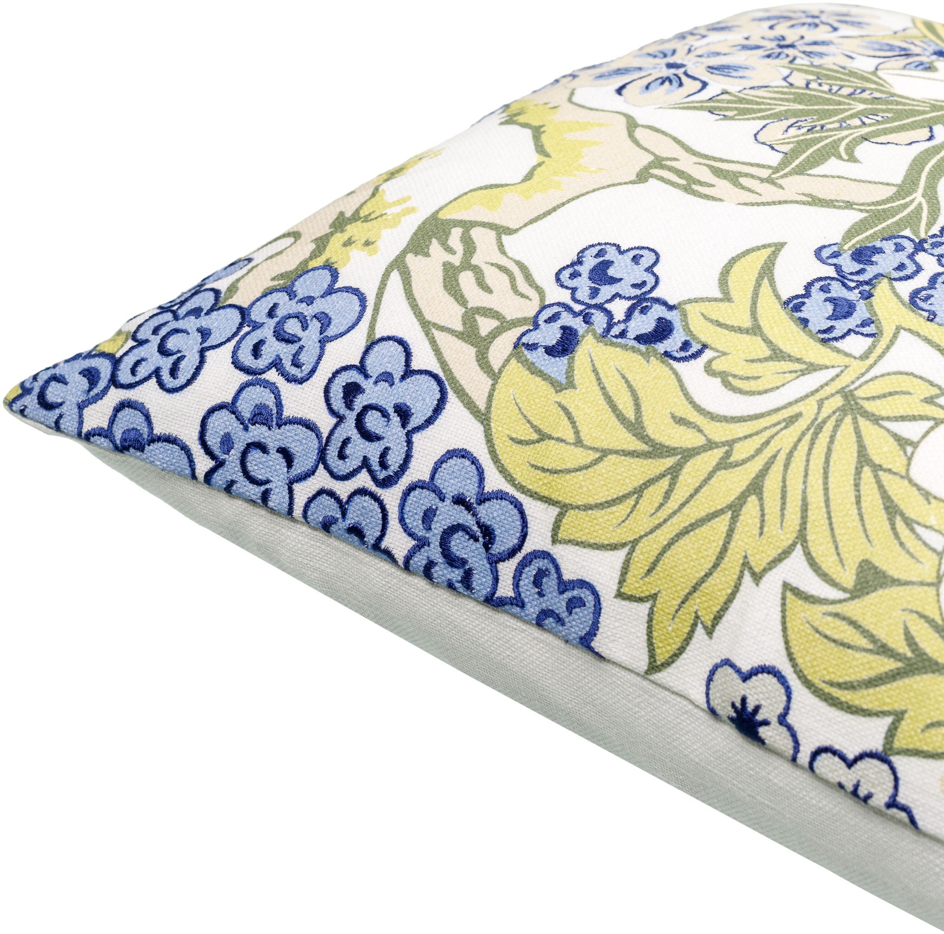 slide 3 of 6, allen + roth 18-in x 18-in Blue Square Indoor Decorative Pillow, 1 ct