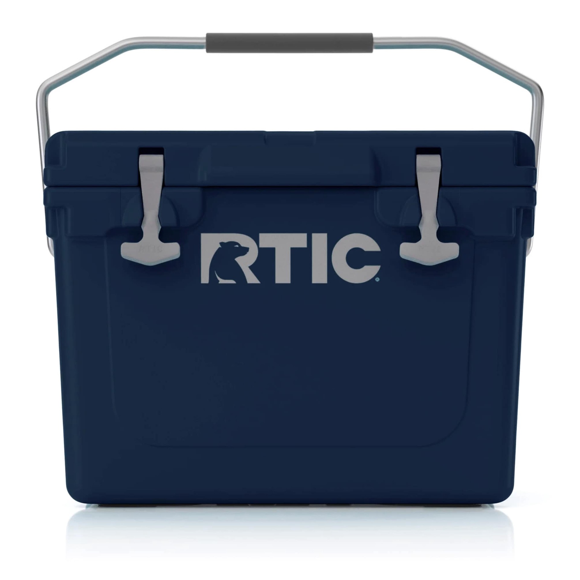 slide 2 of 6, RTIC Outdoors Ultra-Tough Navy 20 Quart(s) Hard rotomolded Insulated Chest cooler with Drainage Spout, 1 ct