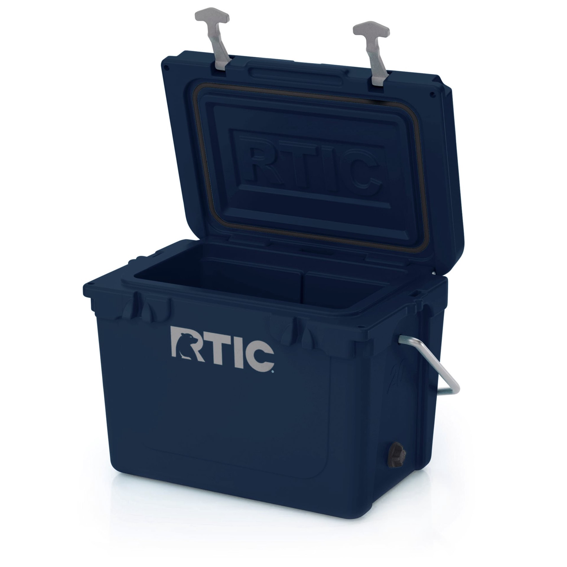 slide 3 of 6, RTIC Outdoors Ultra-Tough Navy 20 Quart(s) Hard rotomolded Insulated Chest cooler with Drainage Spout, 1 ct