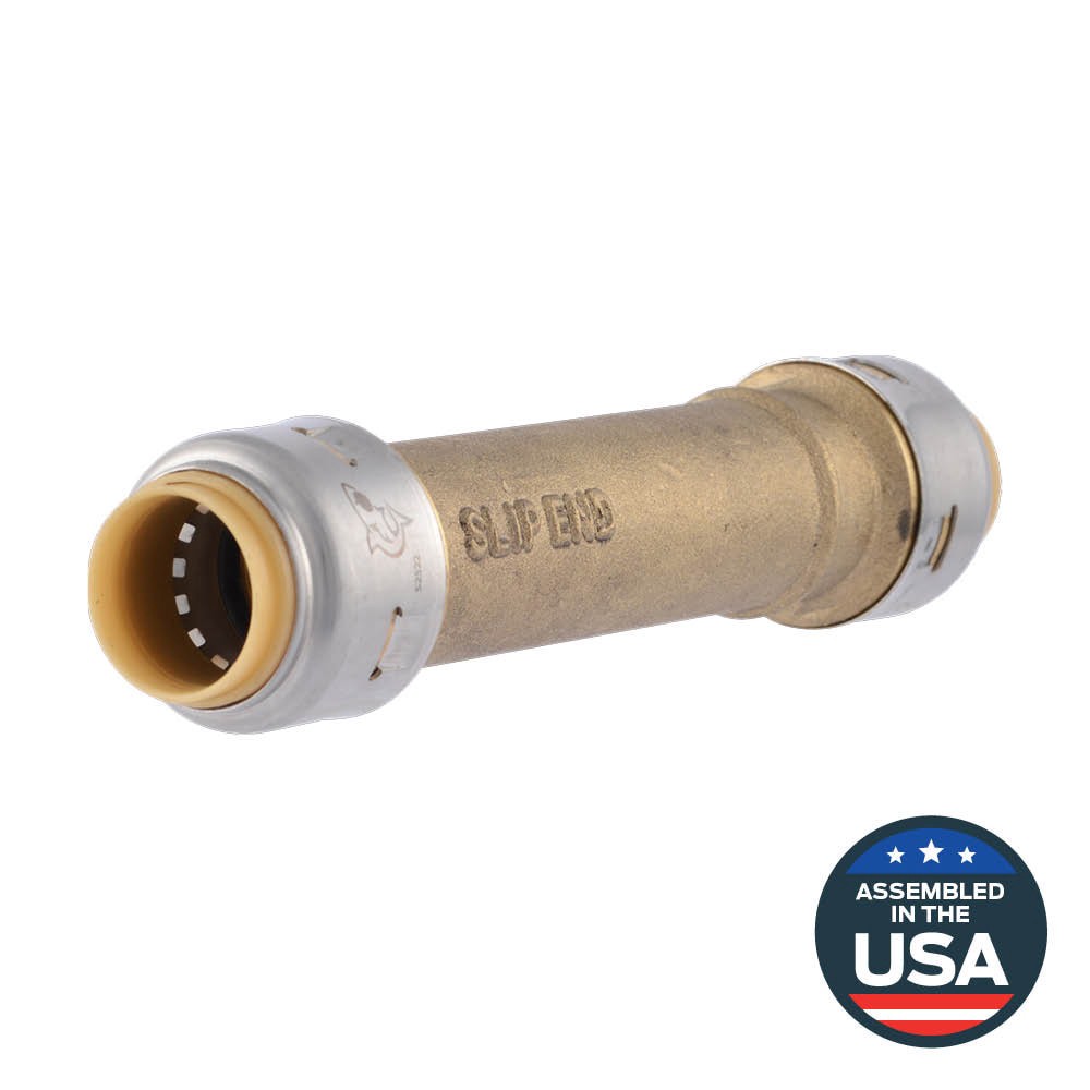 slide 1 of 6, SharkBite Max 1/2-in Push-to-Connect Slip Coupling, 1 ct