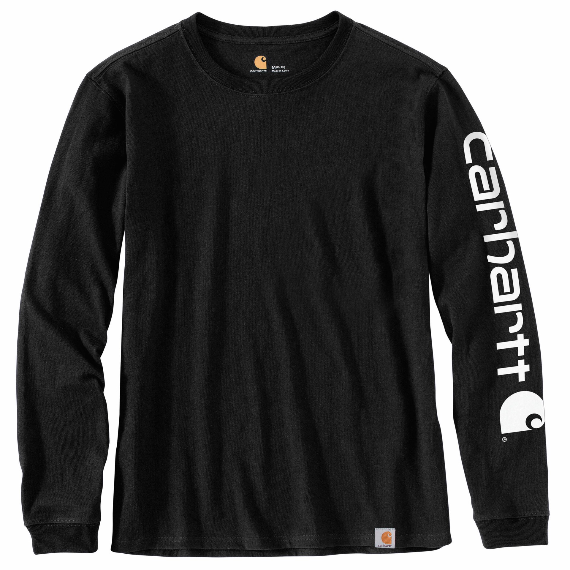 slide 2 of 6, Carhartt Women's Black Jersey Long sleeve T-shirt ( Large ), 1 ct