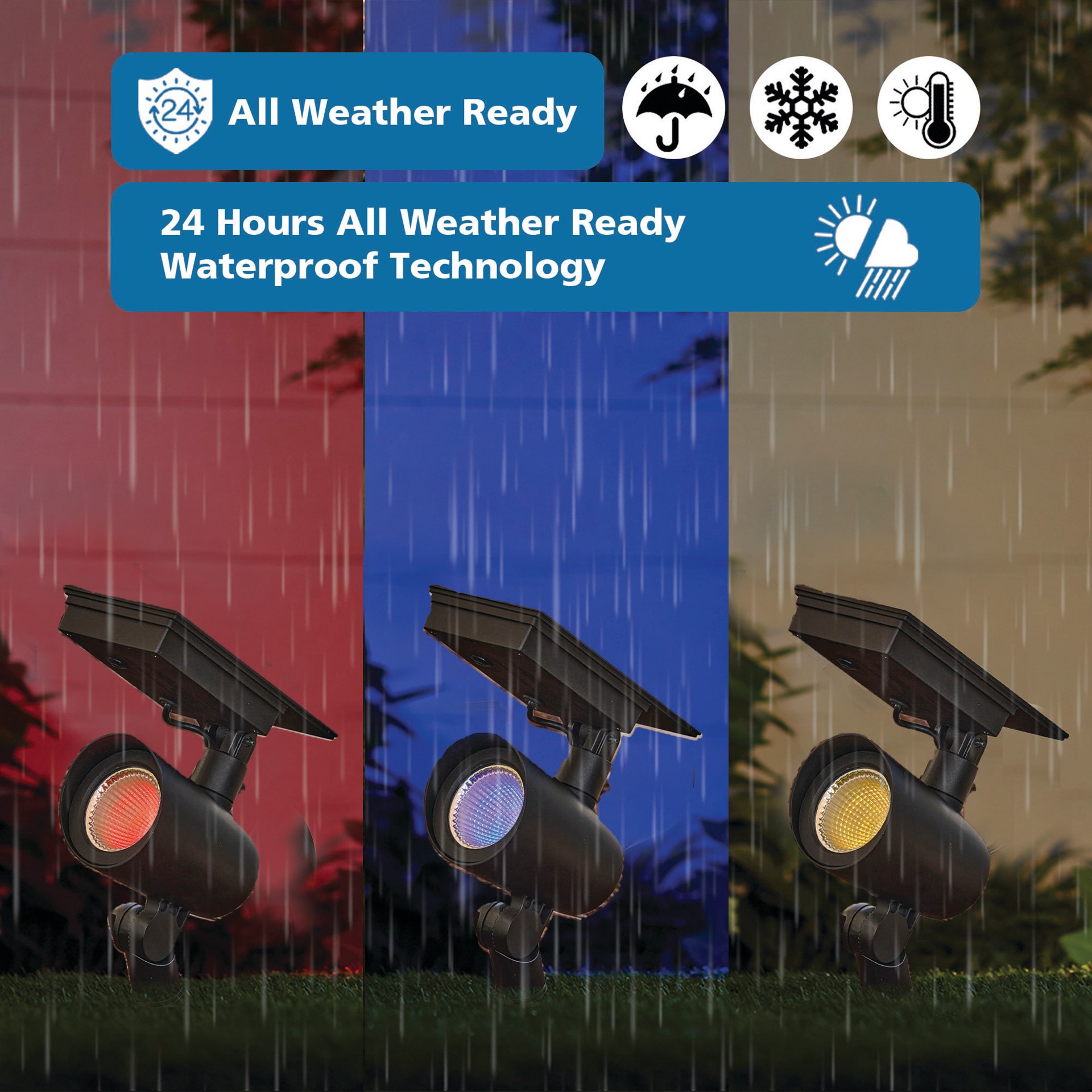 slide 4 of 6, Harbor Breeze 180 -Lumens Black Solar LED Flood light, 1 ct