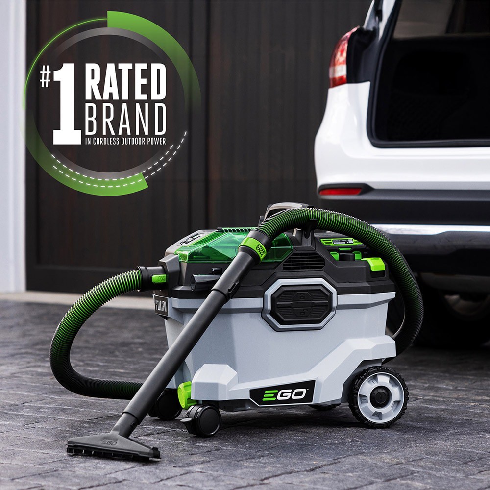 slide 2 of 6, EGO POWER+ 56-volt 9-Gallon 5 HP Cordless Wet/Dry Shop Vacuum with Accessories Included (Battery Included), 1 ct