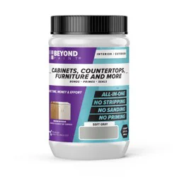 Beyond Paint Matte Soft Gray Cabinet and Furniture Paint ( 1-quart )