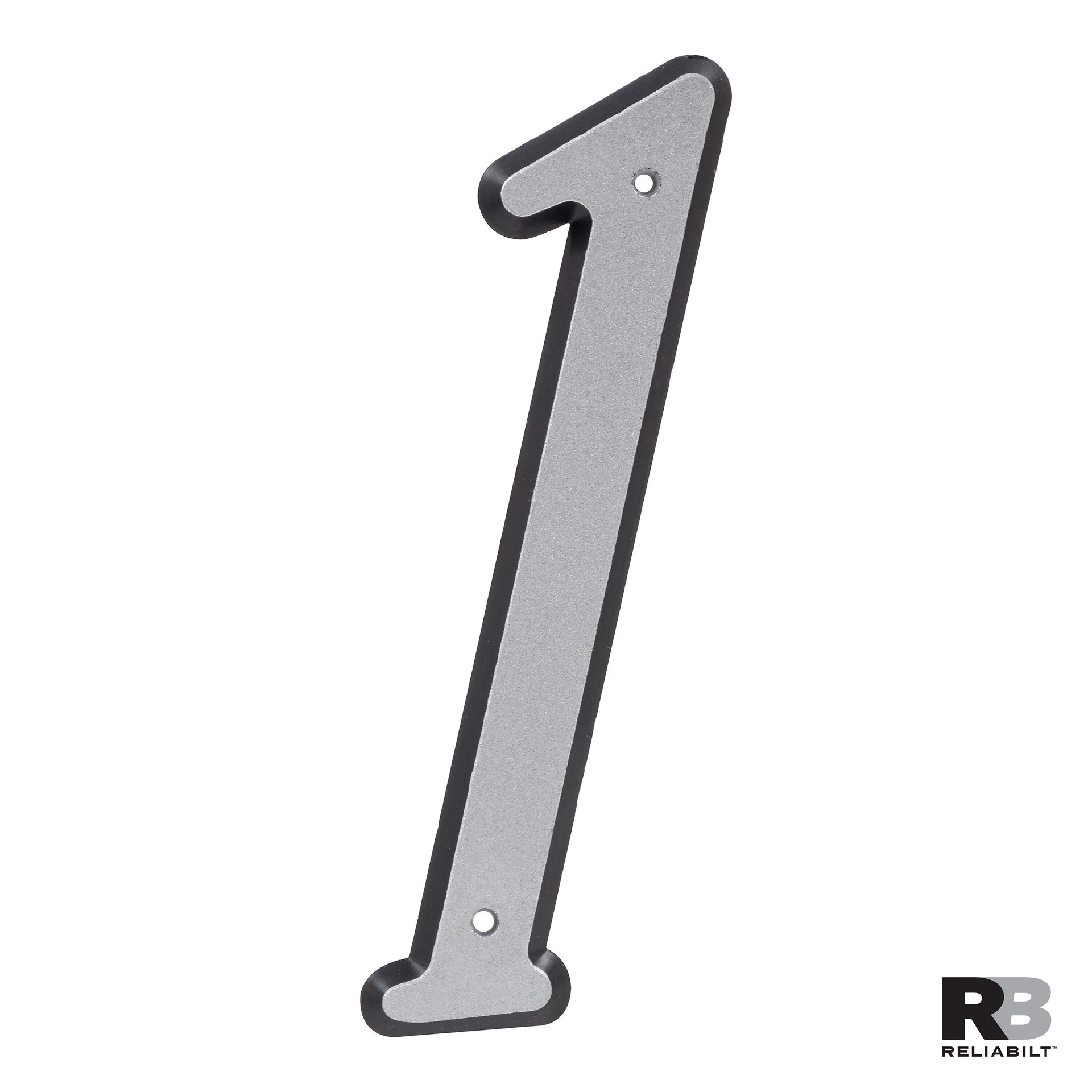 slide 3 of 6, RELIABILT 4-in Reflective Silver Number 1, 1 ct