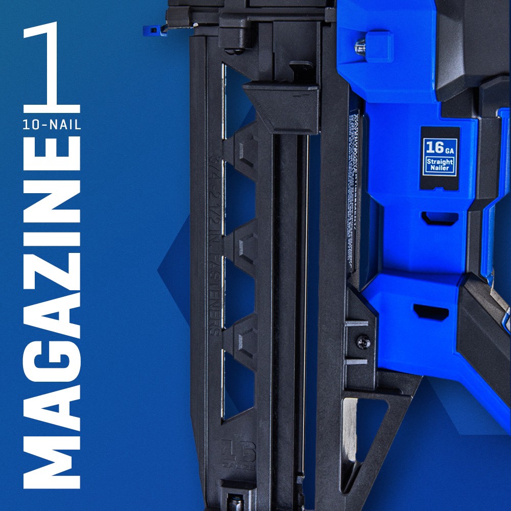 slide 6 of 6, Kobalt XTR 2-1/2-in 16 -Gauge Cordless Straight Finish Nailer (Battery Not Included and Charger Not Included), 1 ct