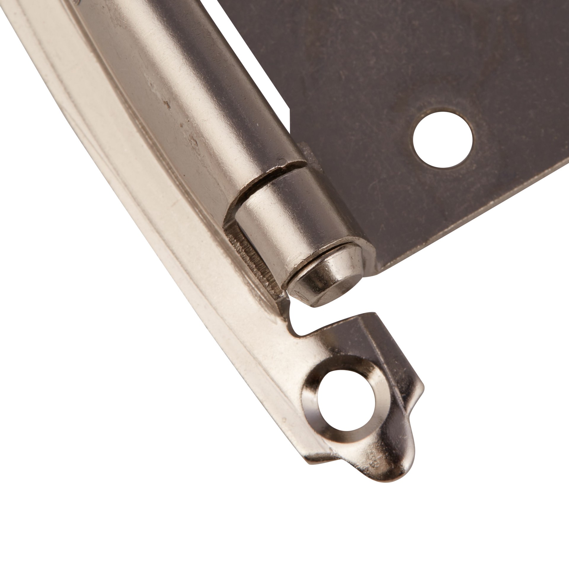 slide 2 of 6, RELIABILT 200-Degree Adjustable Overlay Overlay Surface Self-Closing Satin nickel Cabinet Hinge, 5 Pair(s) 10 -Pieces, 1 ct