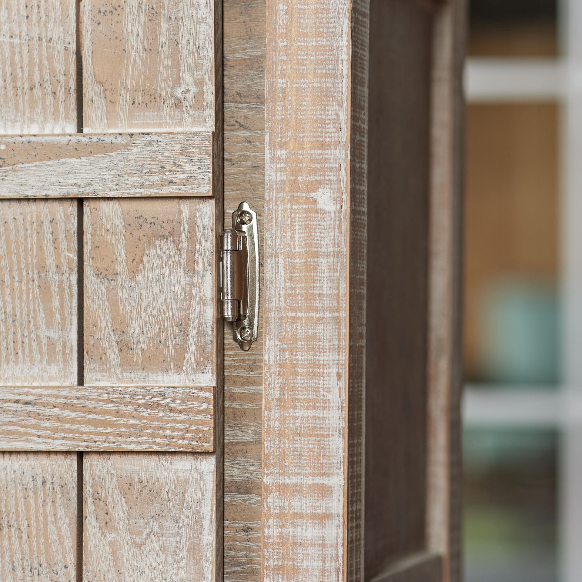 slide 4 of 6, RELIABILT 200-Degree Adjustable Overlay Overlay Surface Self-Closing Satin nickel Cabinet Hinge, 5 Pair(s) 10 -Pieces, 1 ct