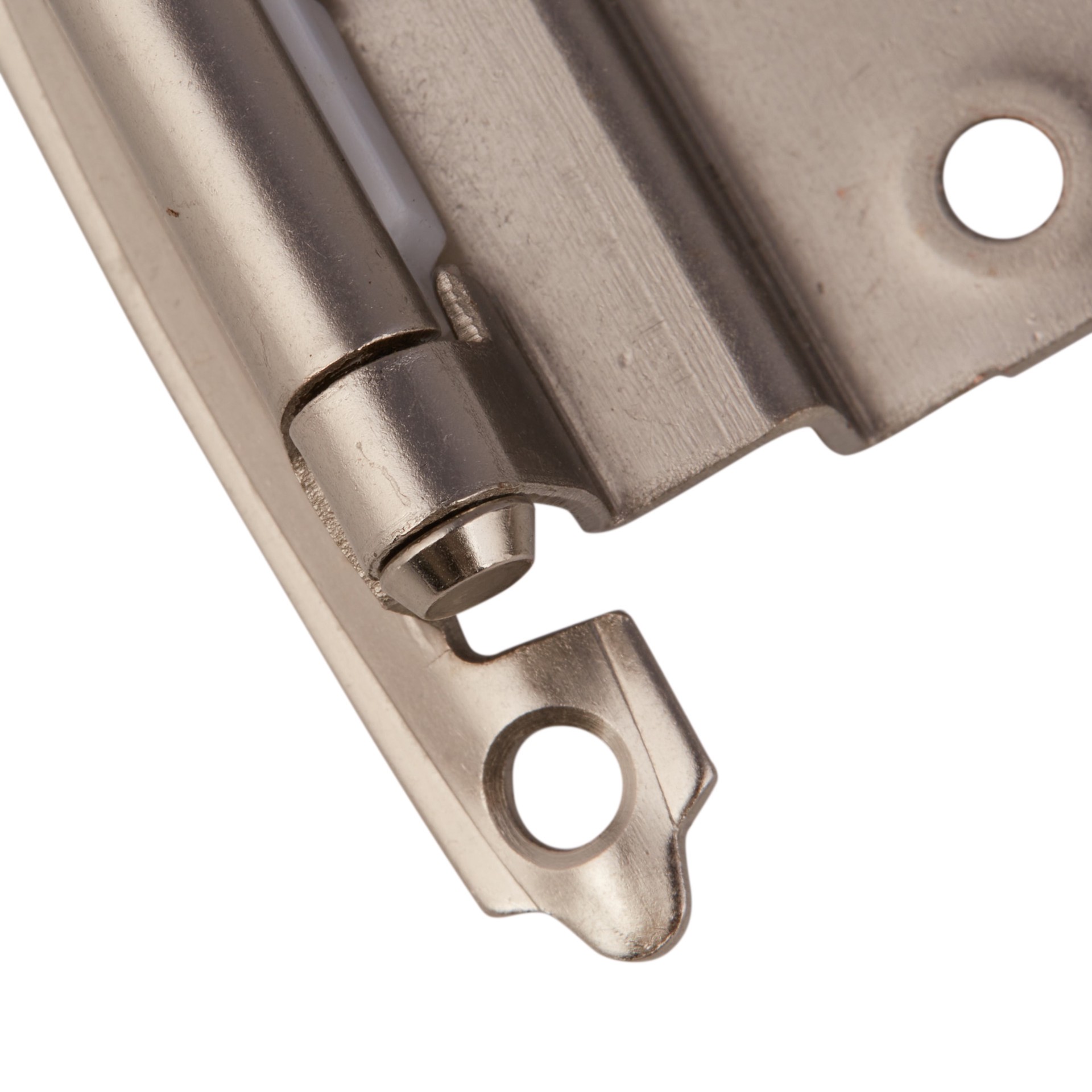 slide 2 of 6, RELIABILT 200-Degree 3/8-in Inset Inset Surface Self-Closing Satin nickel Cabinet Hinge, 5 Pair(s) 10 -Pieces, 1 ct