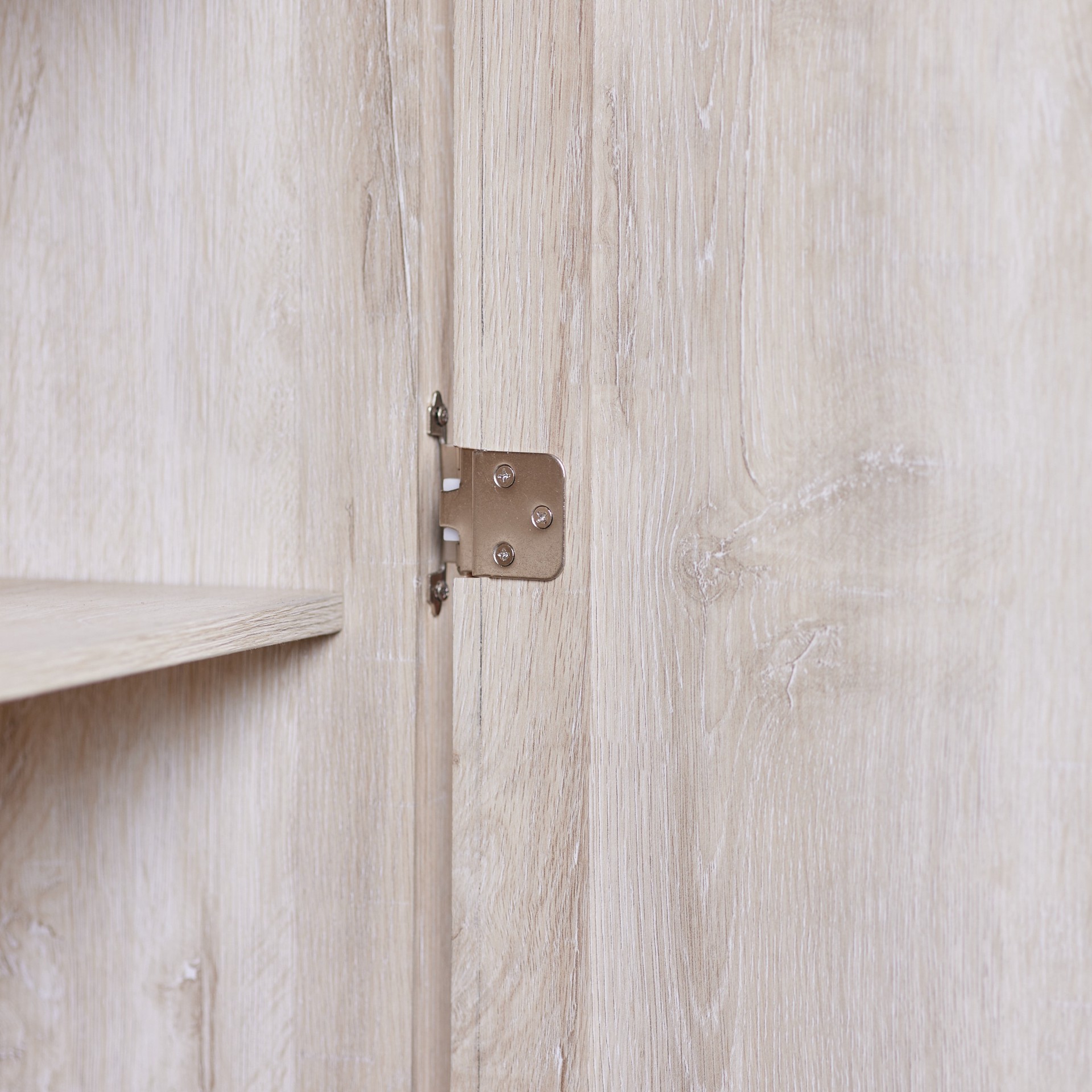 slide 4 of 6, RELIABILT 200-Degree 3/8-in Inset Inset Surface Self-Closing Satin nickel Cabinet Hinge, 5 Pair(s) 10 -Pieces, 1 ct