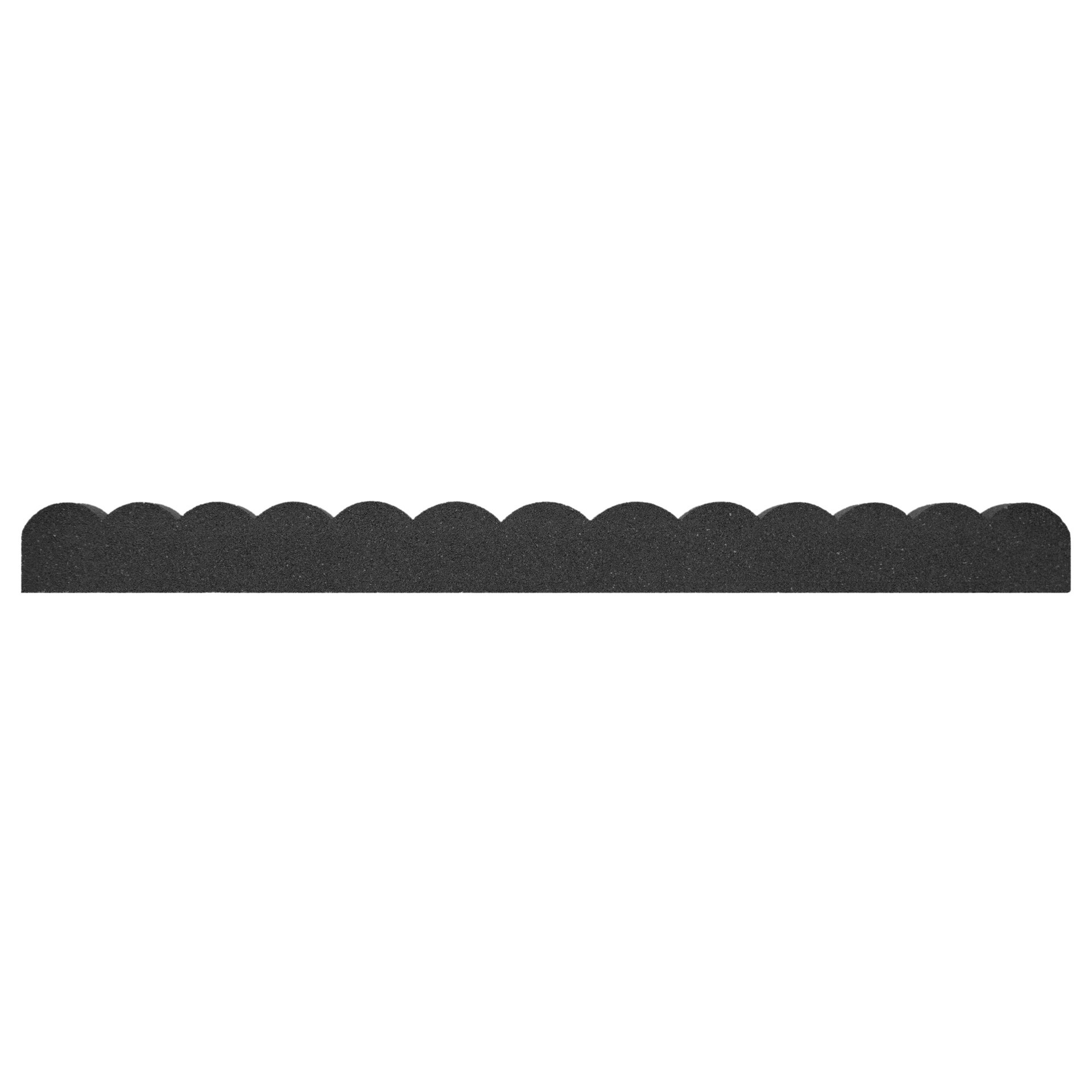 slide 1 of 6, Multy Home 3.9-ft x 4-in Landscape Garden Borders Black Rubber Landscape edging section with stakes, 1 ct
