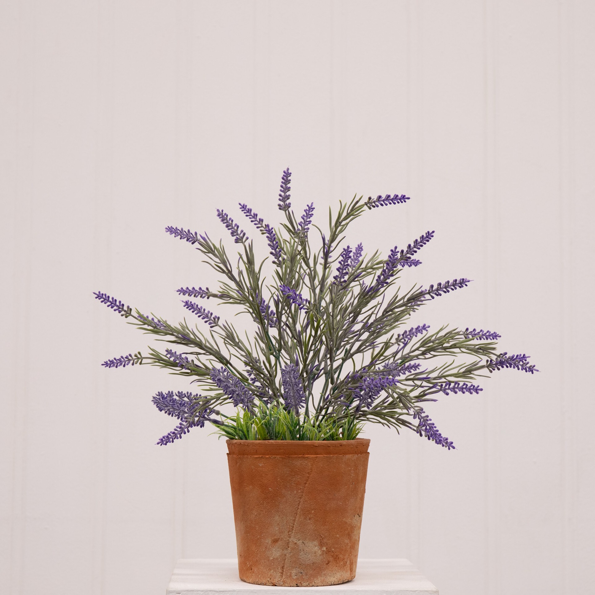 slide 2 of 6, allen + roth 14-in Purple Indoor Desktop Lavender Artificial plant, 1 ct