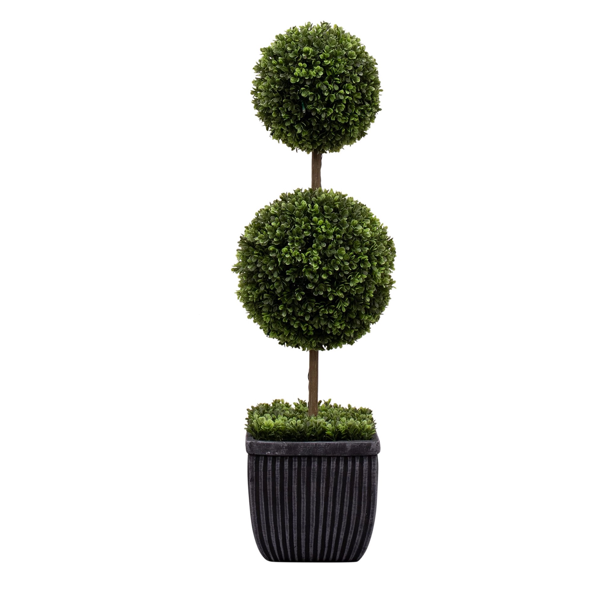 slide 1 of 6, allen + roth 35-in Green Indoor Floor Boxwood Artificial plant, 1 ct