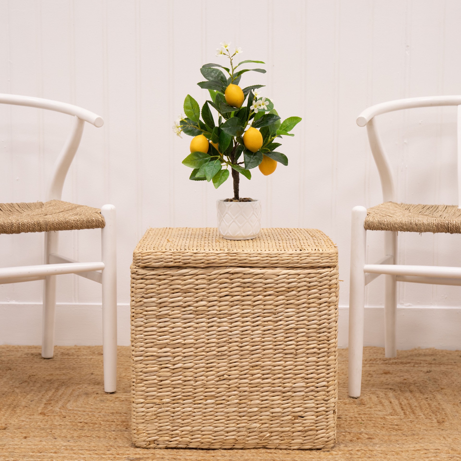 slide 5 of 6, allen + roth 17-in Green Indoor Floor Mixed greenery Artificial plant, 1 ct