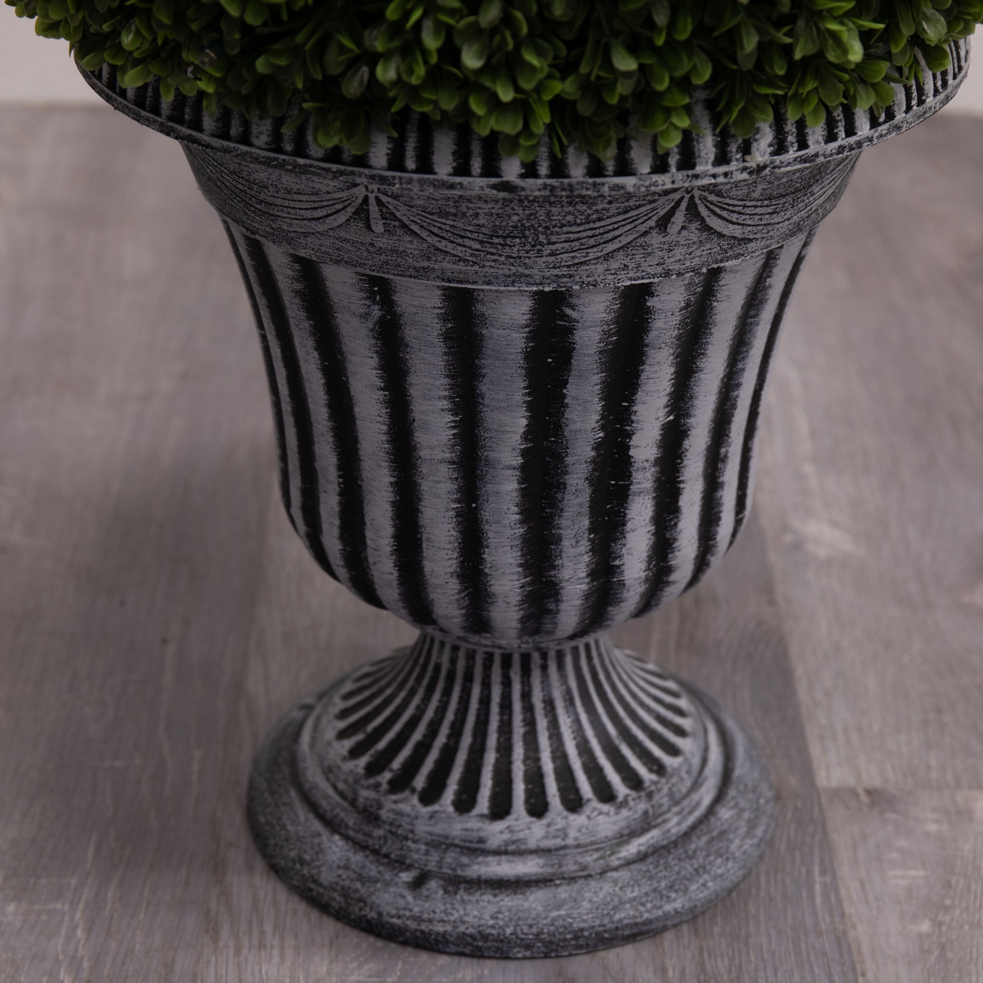 slide 3 of 6, allen + roth 24-in Green Indoor Floor Boxwood Artificial plant, 1 ct