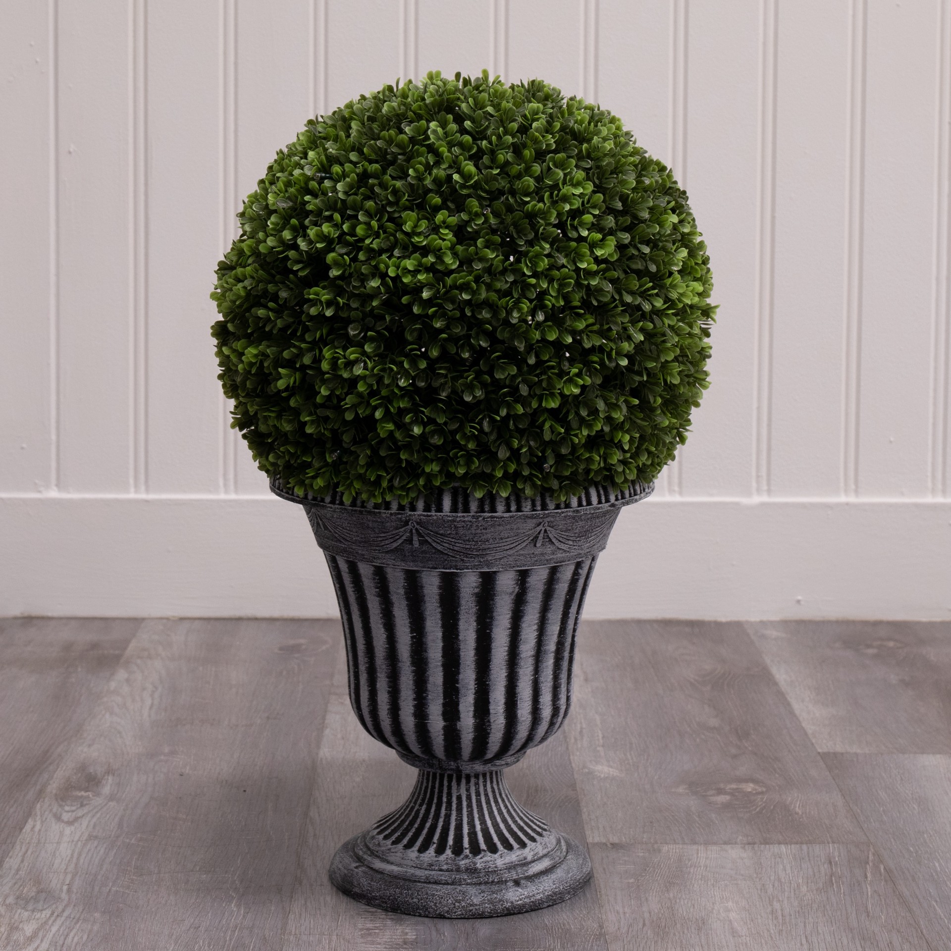 slide 5 of 6, allen + roth 24-in Green Indoor Floor Boxwood Artificial plant, 1 ct