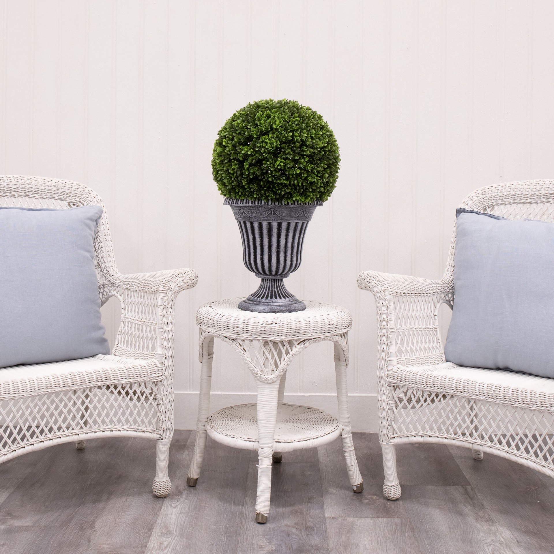 slide 6 of 6, allen + roth 24-in Green Indoor Floor Boxwood Artificial plant, 1 ct