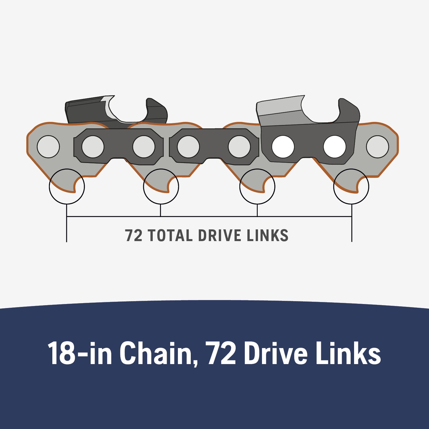 slide 3 of 6, Husqvarna X-Cut SP33G 2 -Pack 72 Link Replacement Chainsaw Chain For 18-in , 0.05-in Gauge , .325-in Pitch, 1 ct
