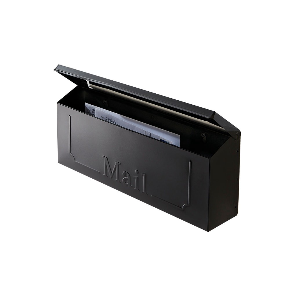 slide 2 of 5, RELIABILT Mailbox Metal Standard Mailbox Black, 1 ct