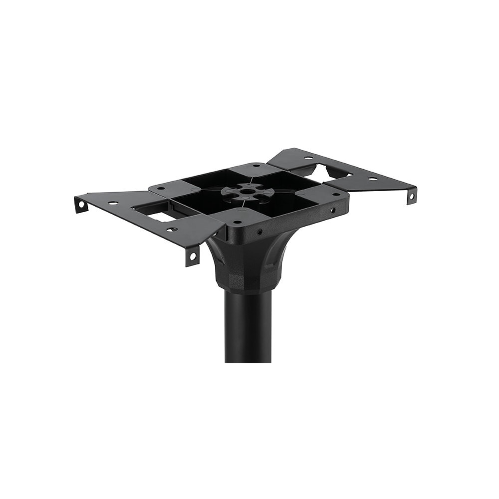 slide 2 of 6, RELIABILT Mailbox Post Black Steel Flat Mount Mailbox Post, 1 ct