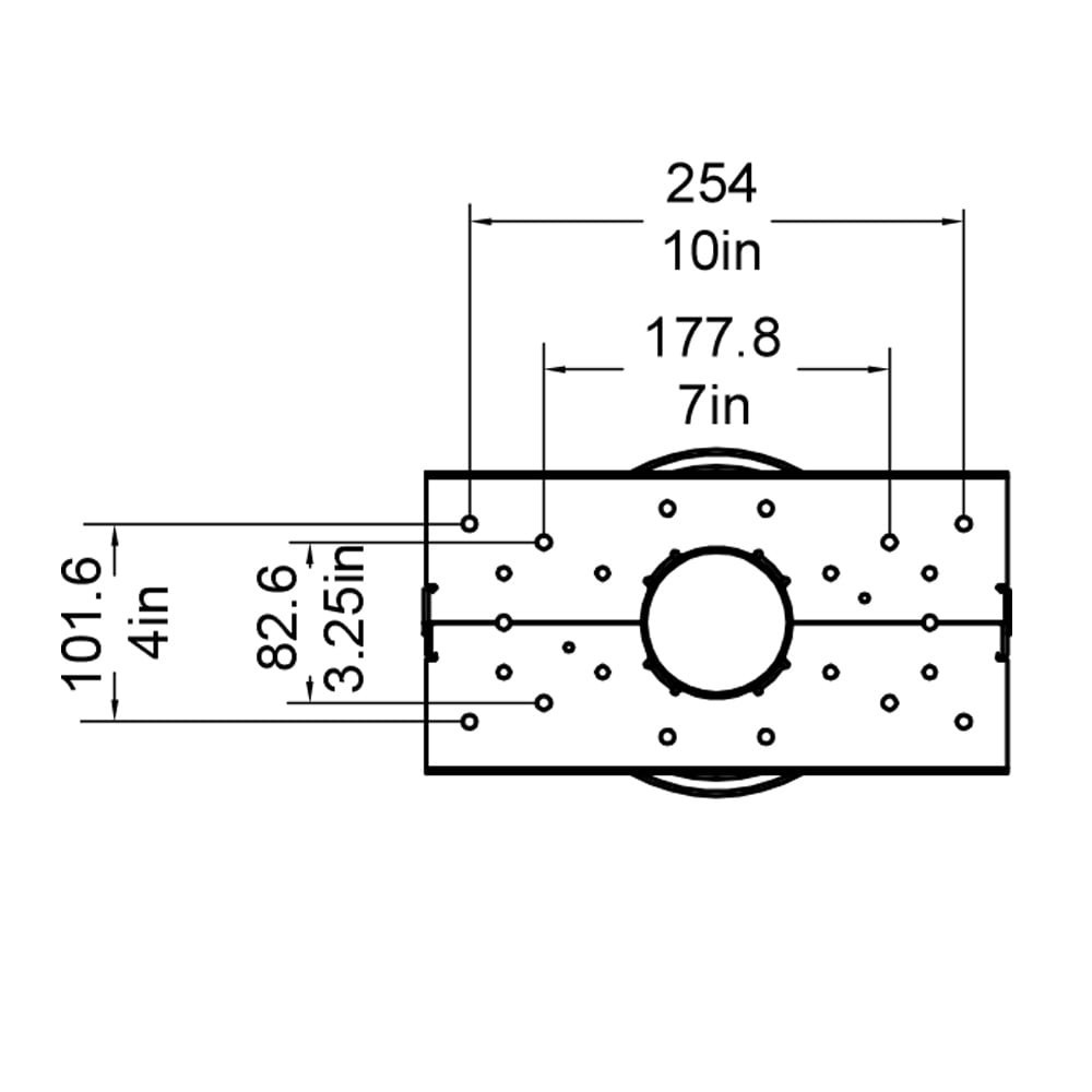 slide 5 of 6, RELIABILT Mailbox Post Black Aluminum Flat Mount Mailbox Post, 1 ct