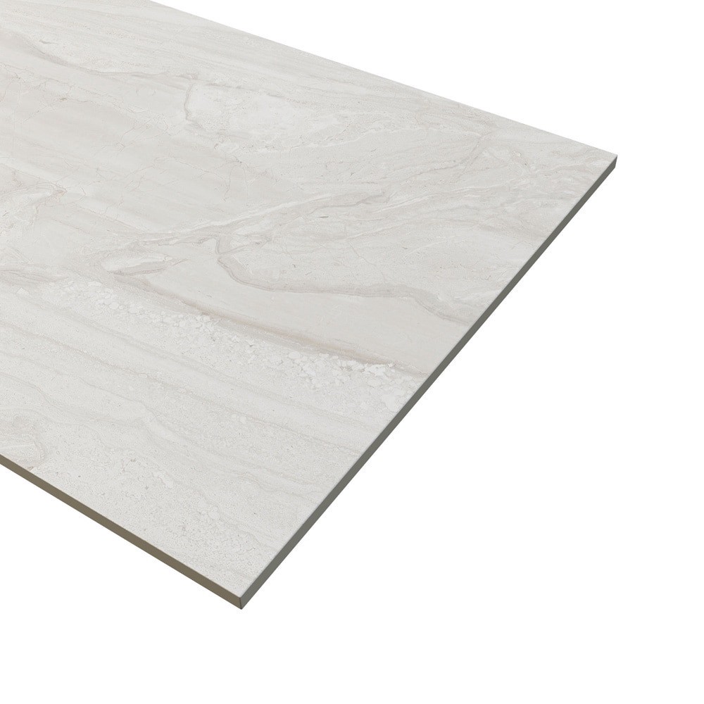 slide 5 of 6, Elida Ceramica Ivory Cream 24-in x 48-in Matte Porcelain Floor and Wall Tile ( 7.75-sq ft Piece ), 1 ct