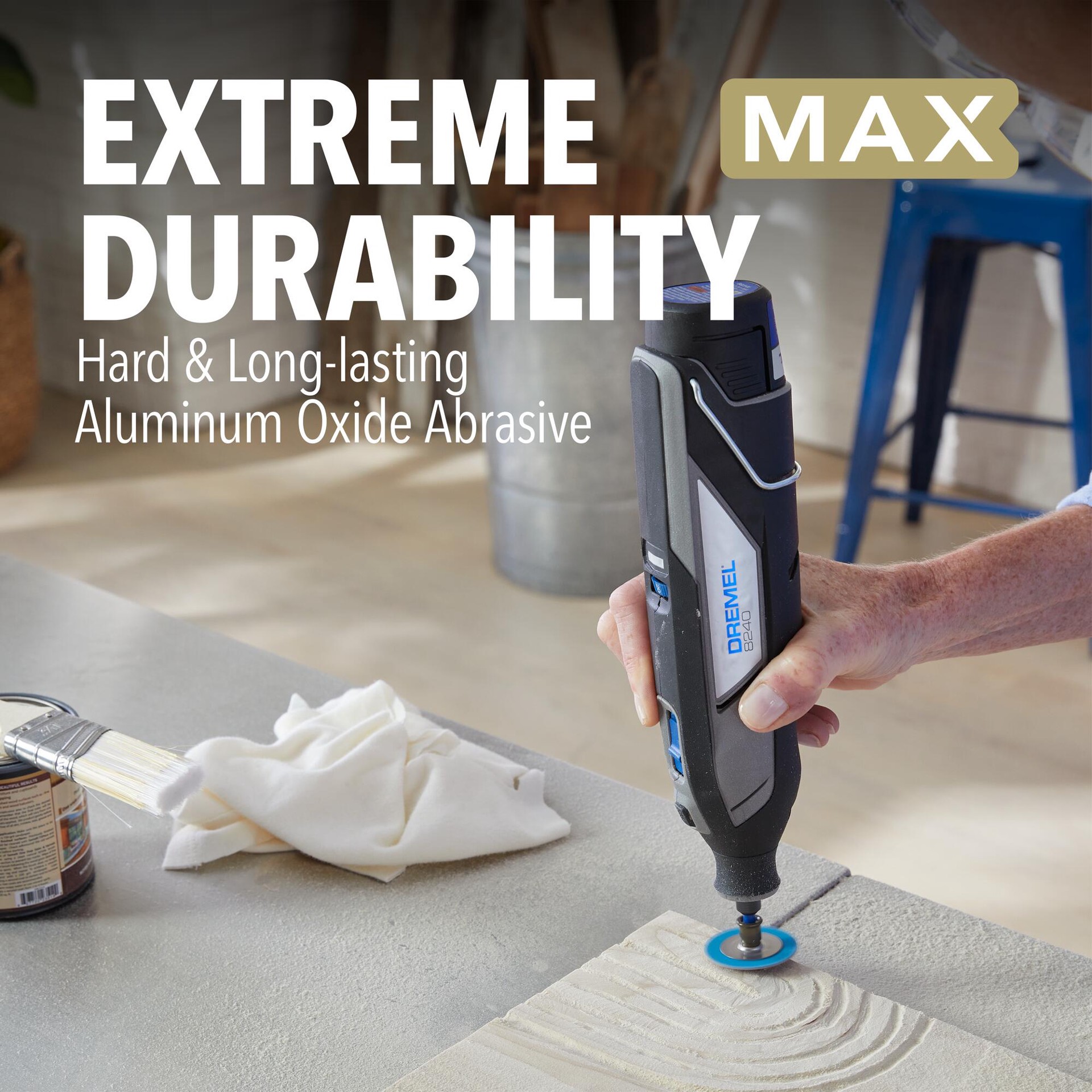 slide 6 of 6, Dremel 60-Grit 3 -Piece Aluminum oxide 1-1/2-in Sanding Disc Accessory Set, 1 ct