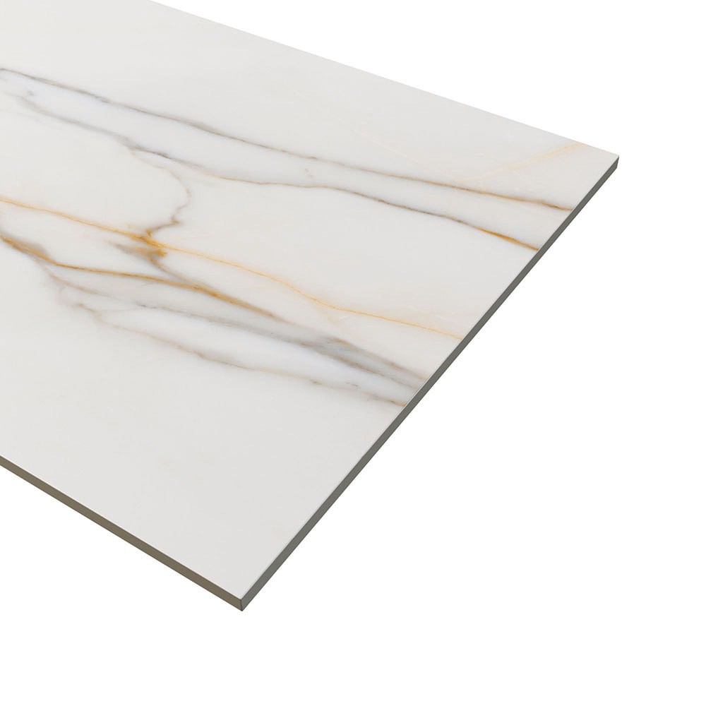 slide 2 of 6, Elida Ceramica Bianca Gold 24-in x 48-in Matte Porcelain Floor and Wall Tile ( 7.75-sq ft Piece ), 1 ct