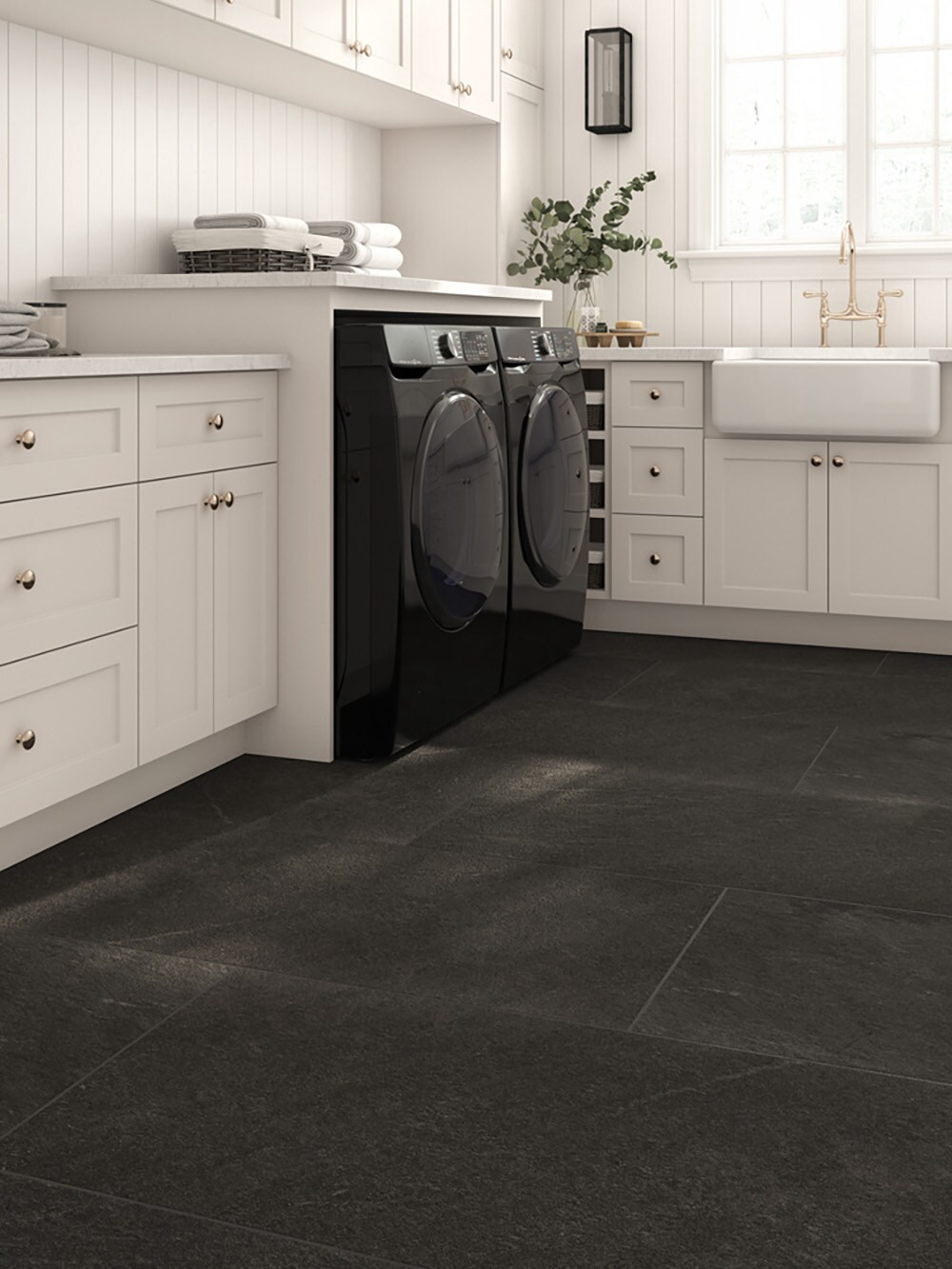 slide 2 of 6, Elida Ceramica Midnight Sea 24-in x 48-in Matte Porcelain Floor and Wall Tile ( 7.75-sq ft Piece ), 1 ct