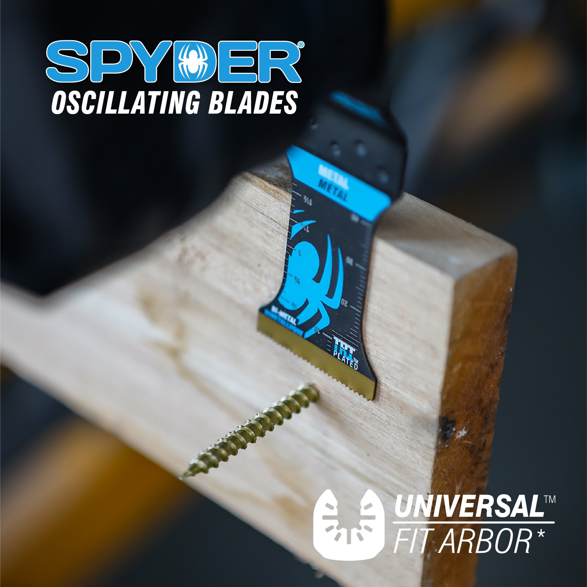 slide 2 of 4, Spyder HSS Clean Wood Cutting Oscillating Tool Blade 2.5-in x 2-in, 1 ct