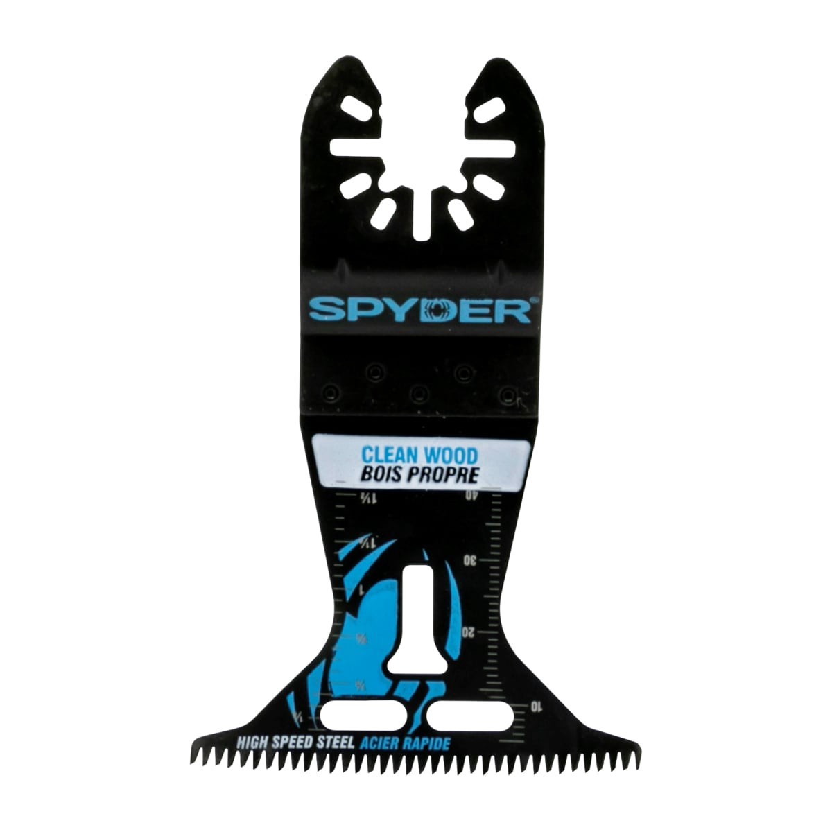 slide 1 of 4, Spyder HSS Clean Wood Cutting Oscillating Tool Blade 2.5-in x 2-in, 1 ct
