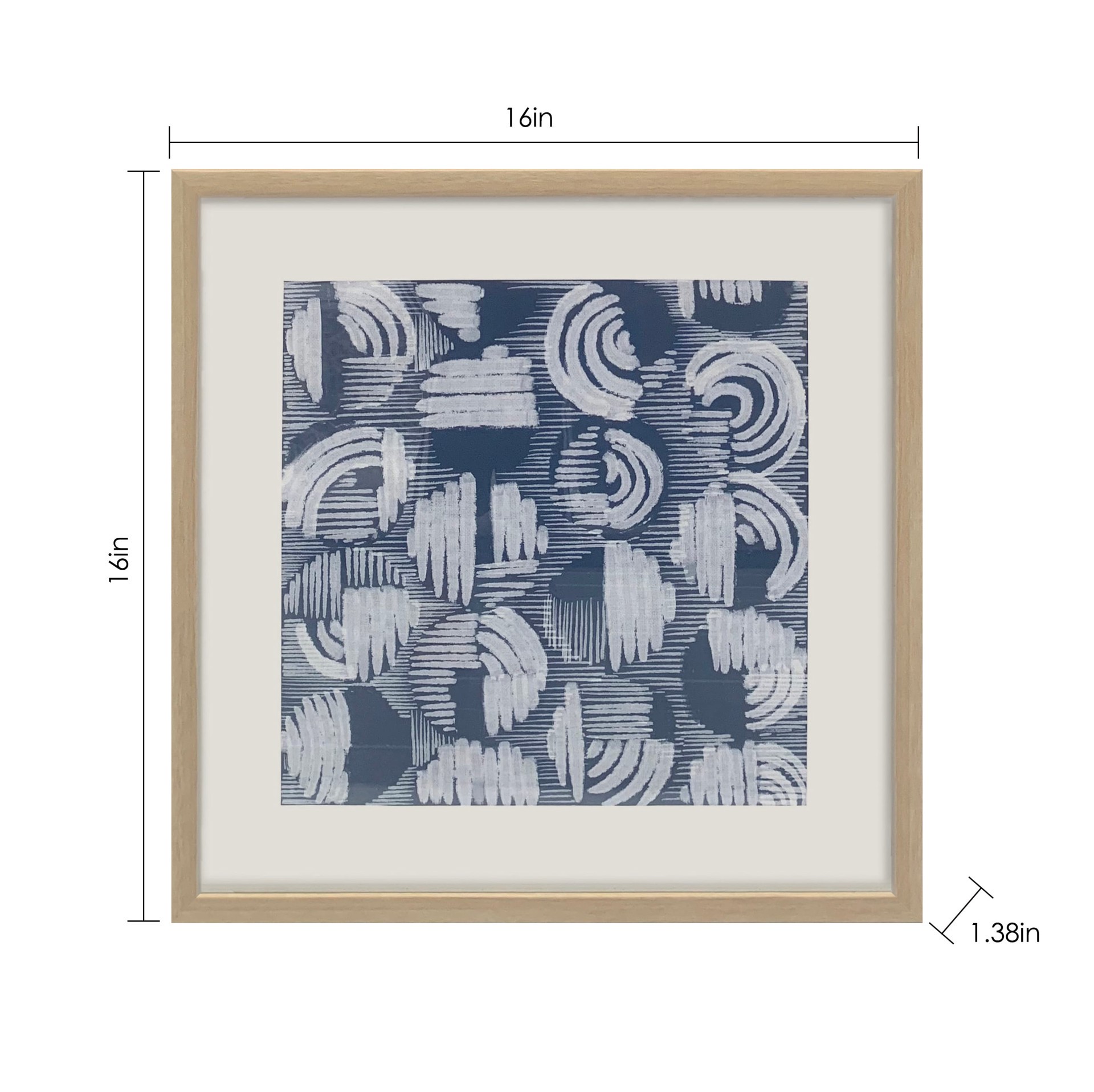 slide 4 of 5, allen + roth 21.1-in W x 21.1-in H Plastic Abstract Wall accent, 1 ct