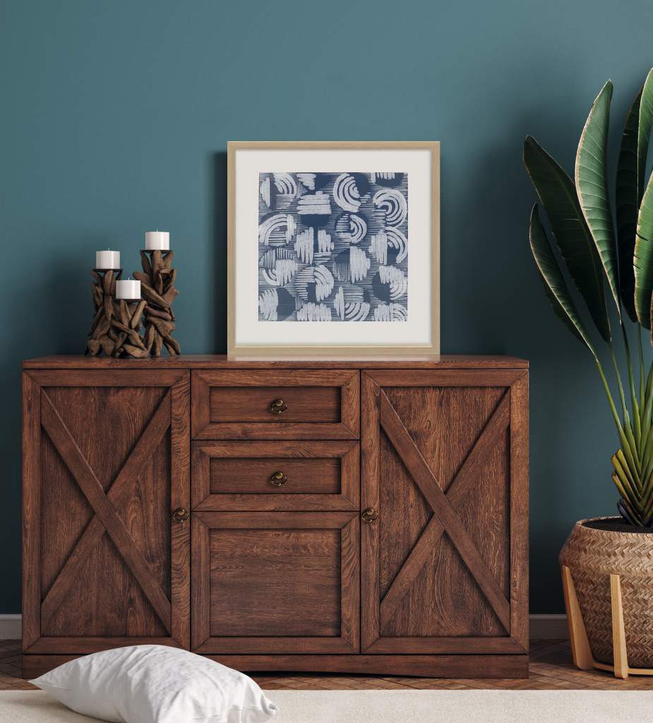 slide 5 of 5, allen + roth 21.1-in W x 21.1-in H Plastic Abstract Wall accent, 1 ct