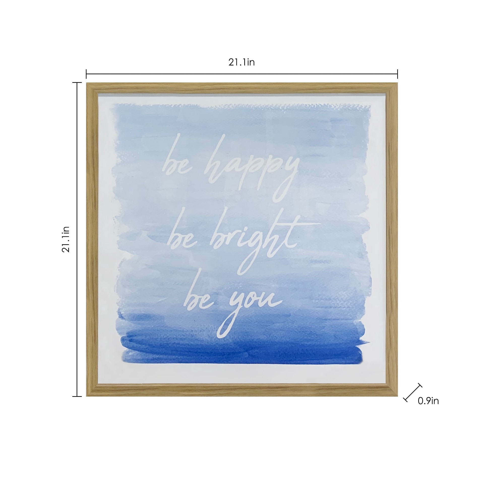 slide 4 of 5, allen + roth 21.1-in W x 21.1-in H Plastic Wall Phrases Wall accent, 1 ct