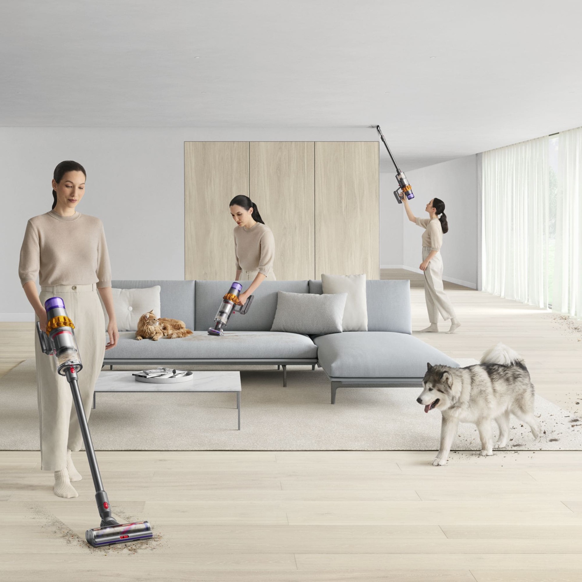 slide 2 of 6, Dyson V15 Detect Portable Cordless Pet Stick Vacuum Cleaner (Convertible to Handheld), 1 ct