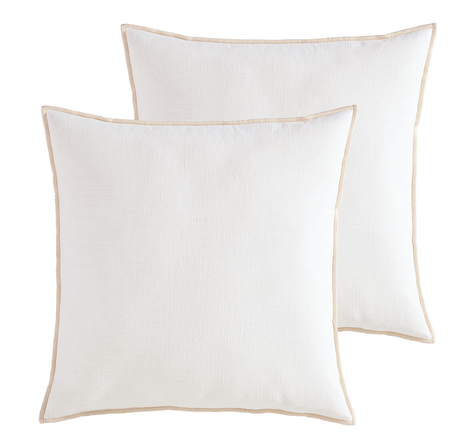 slide 4 of 5, Origin 21 2 -Piece 20-in x 20-in Cream Square Indoor Decorative Pillow, 1 ct