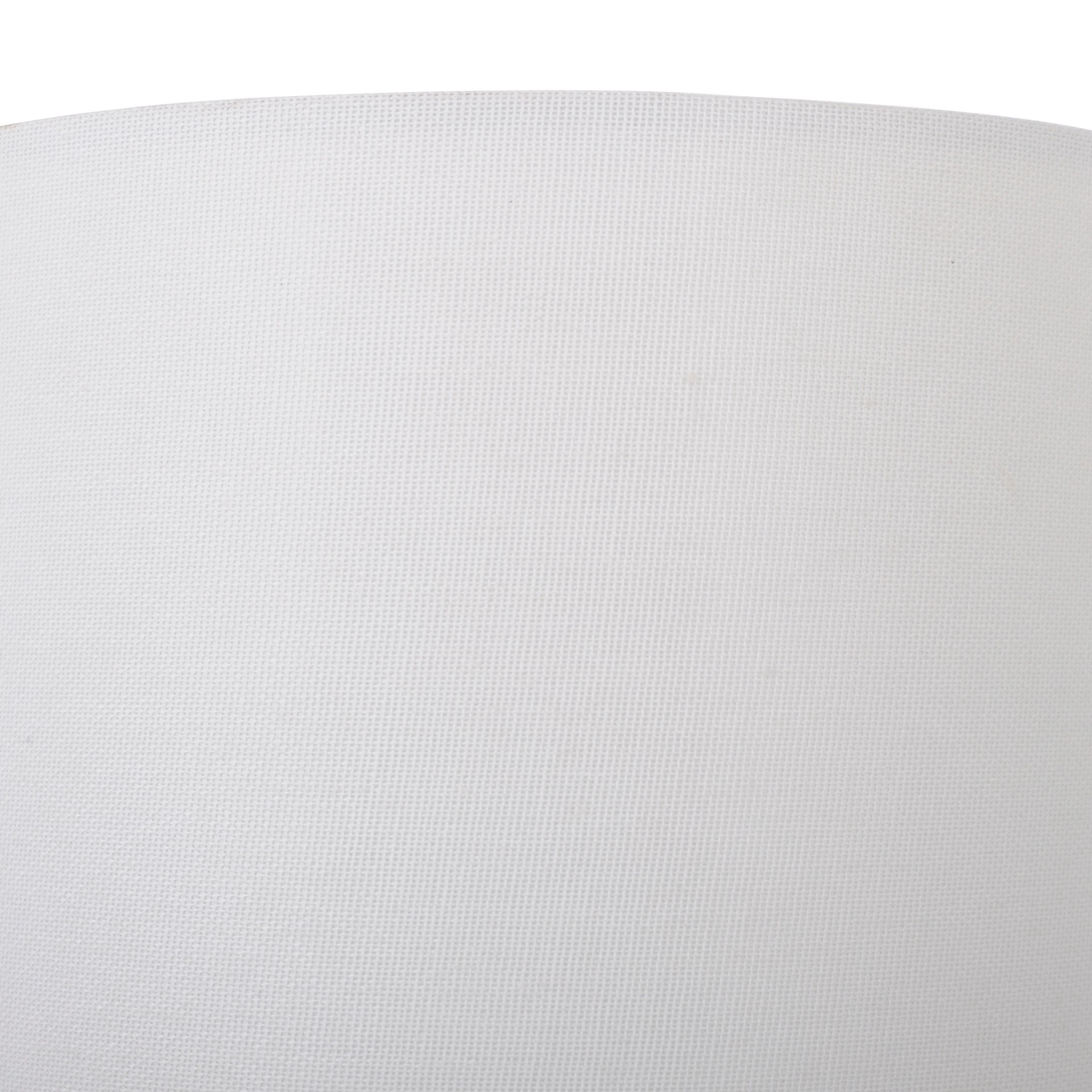 slide 6 of 6, allen + roth 10-in x 15-in White Linen Fabric Drum Lamp Shade, 1 ct