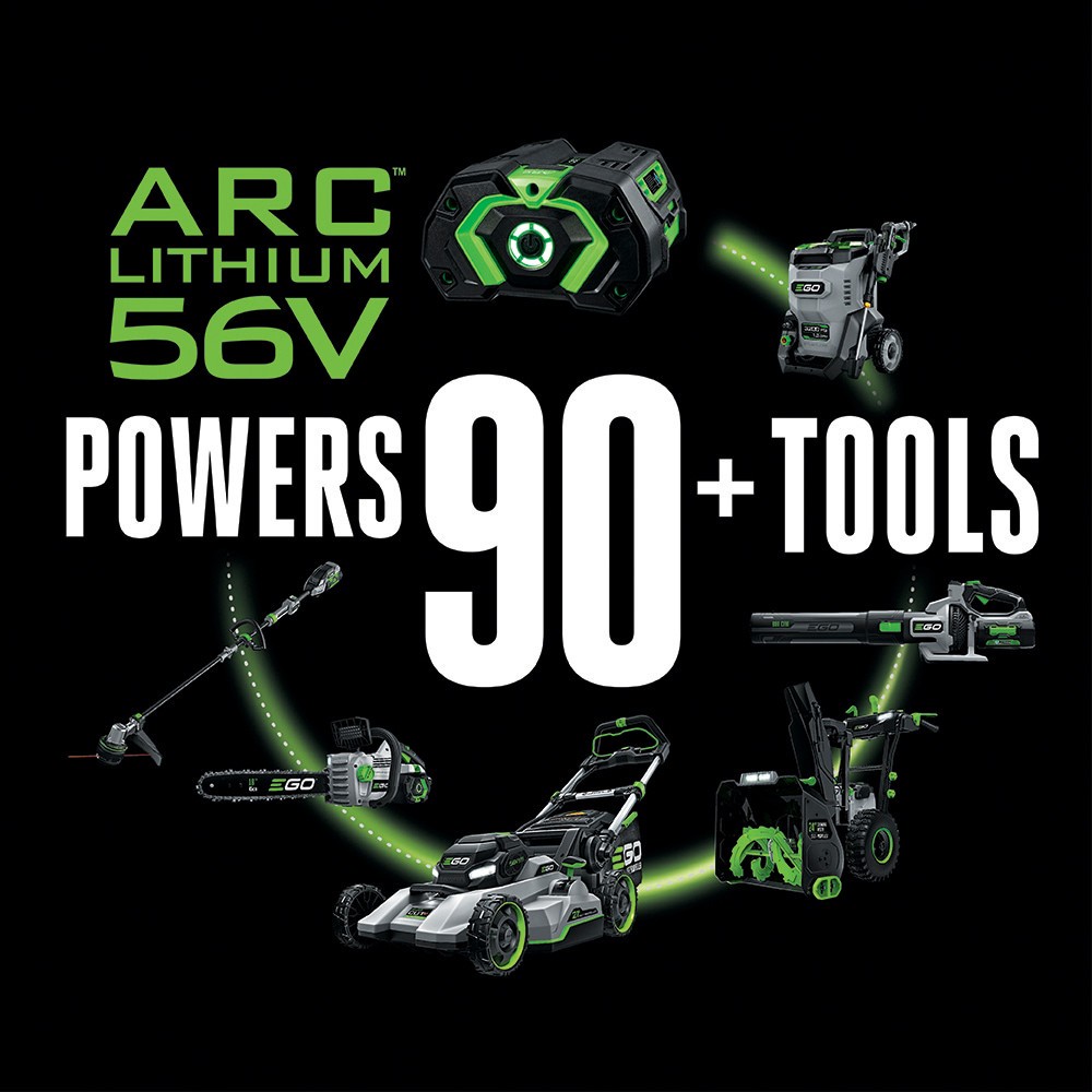 slide 2 of 4, EGO POWER+ 56 -Volt, 5 Ah 1 -Pack Lithium Ion (Li-ion) Battery/Charger, 1 ct